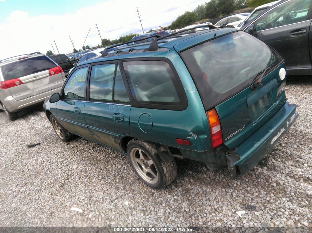 1997 Ford Escort Lx Green vin: 3FALP15P6VR118300