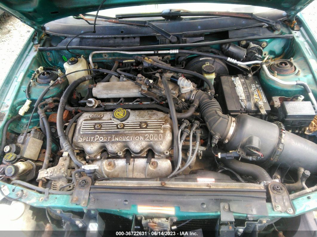 1997 Ford Escort Lx Green vin: 3FALP15P6VR118300