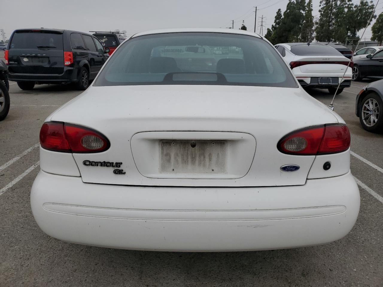 1996 Ford Contour Gl White vin: 3FALP6538TM138455