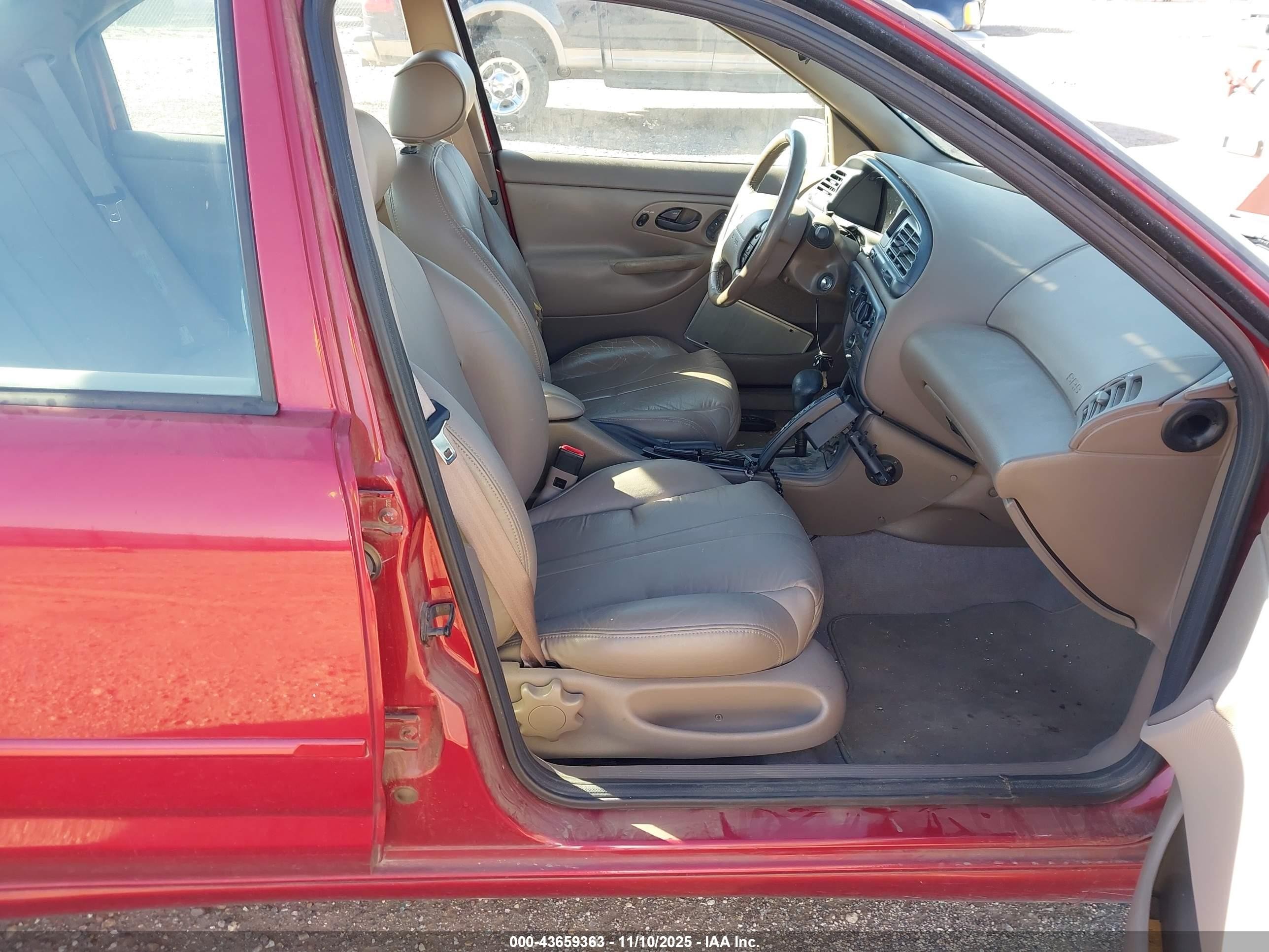 1996 Ford Contour Se Red vin: 3FALP67L0TM114874
