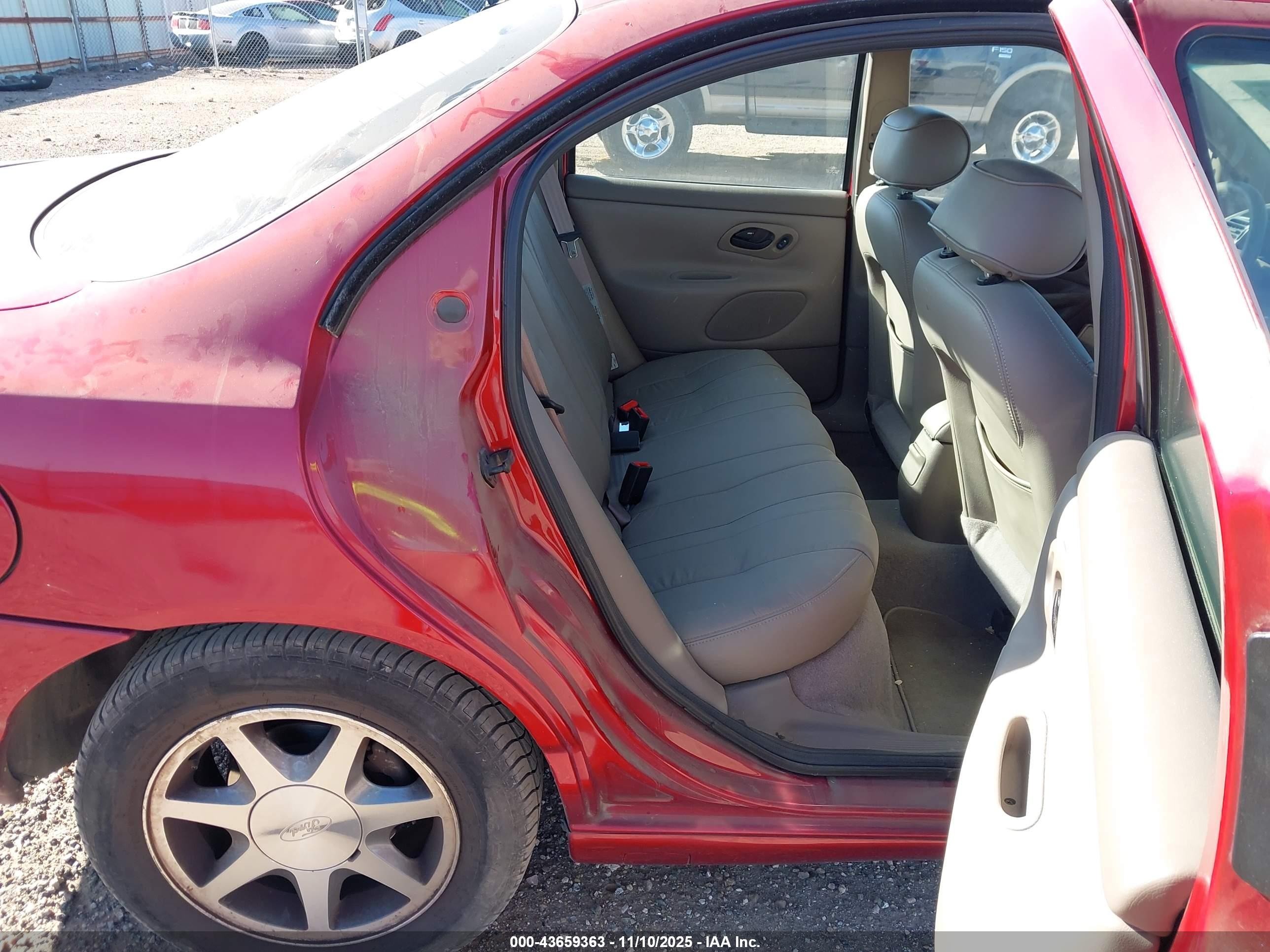 1996 Ford Contour Se Red vin: 3FALP67L0TM114874