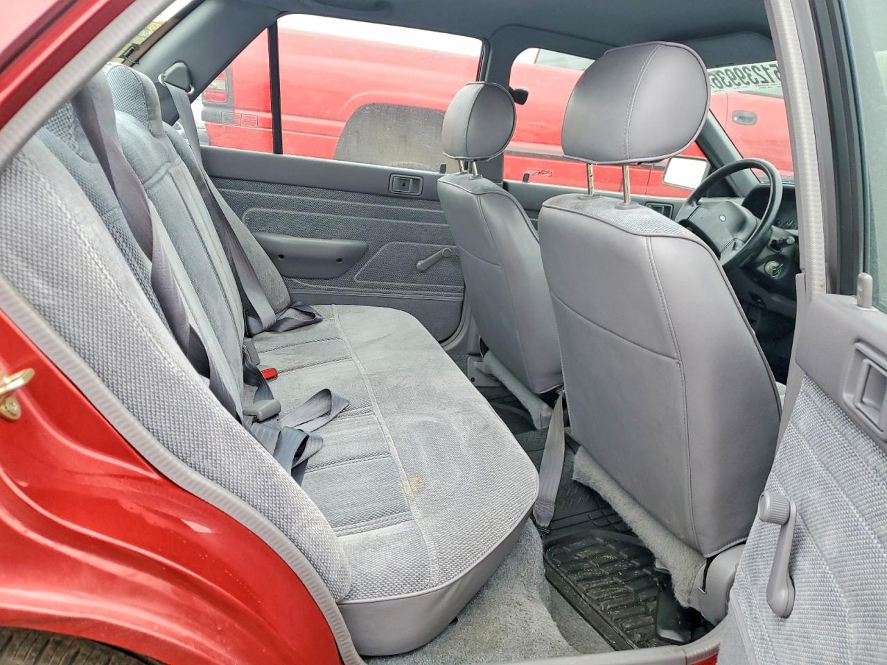 1993 Ford Escort Lx Burgundy vin: 3FAPP13J0PR158410