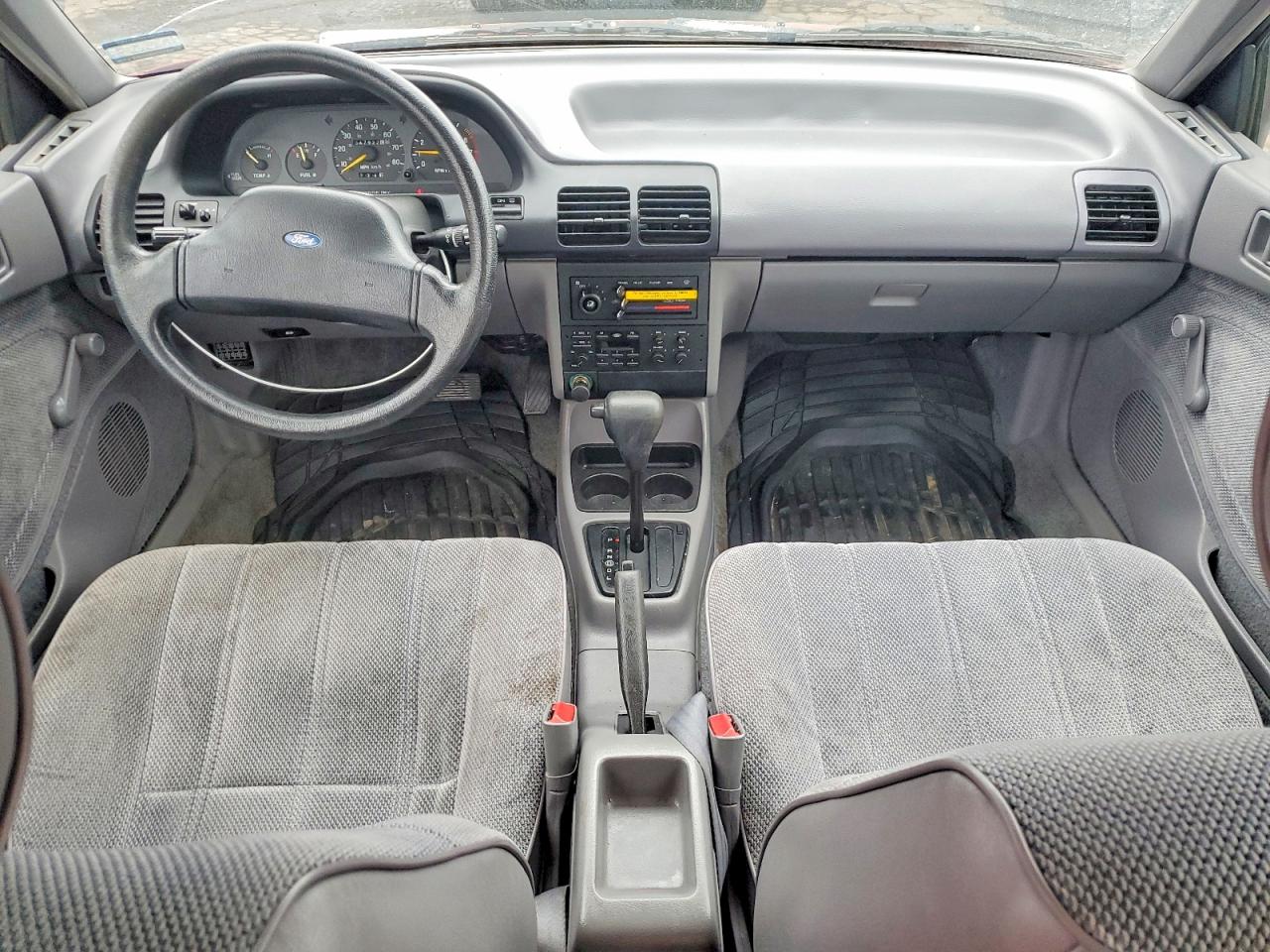 1993 Ford Escort Lx Burgundy vin: 3FAPP13J0PR158410