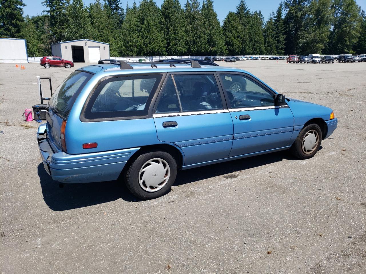 1993 Ford Escort Lx Blue vin: 3FAPP15JXPR150828