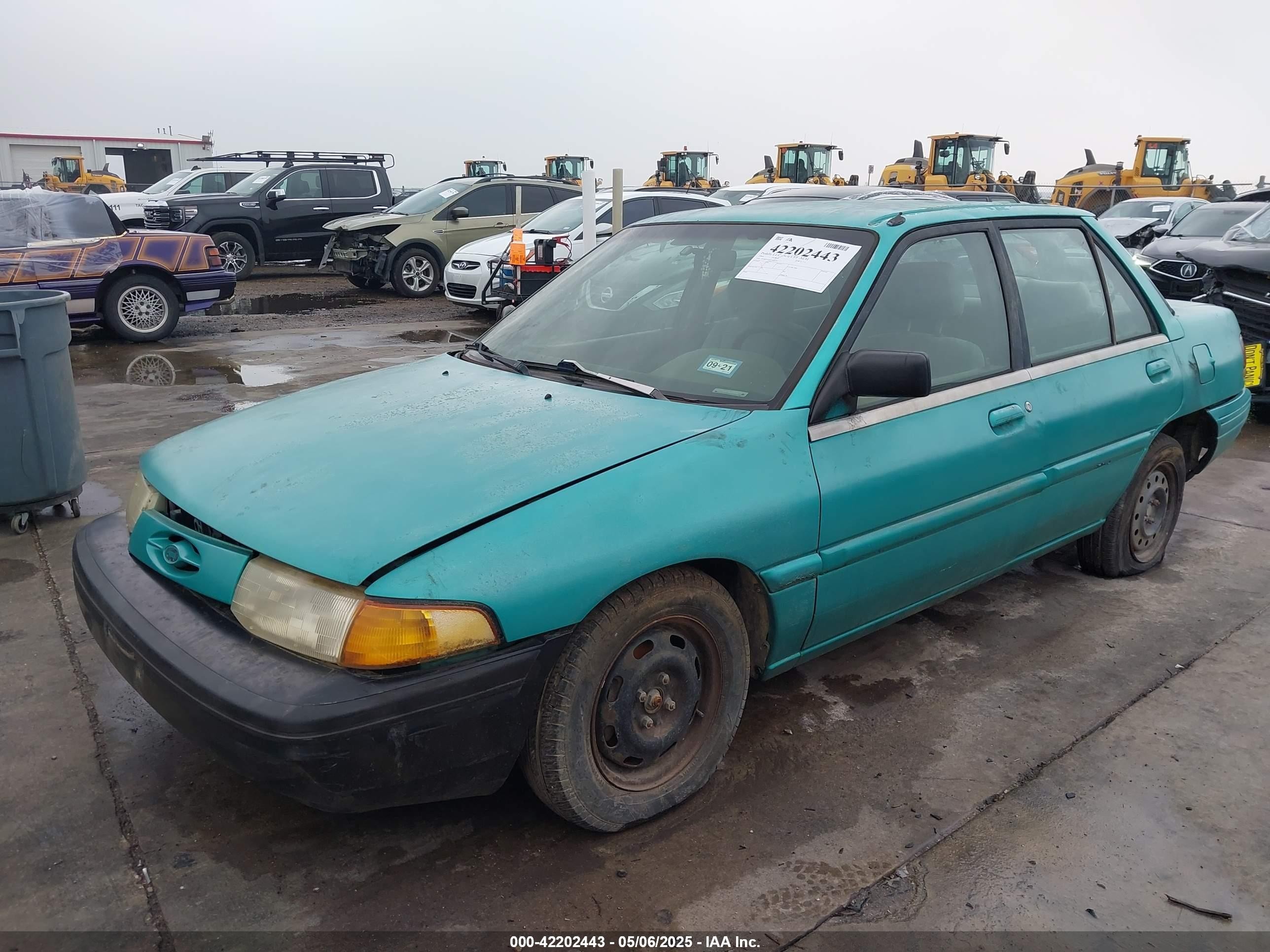 1994 Ford Escort Lx/sport Green vin: 3FARP13J0RR121191