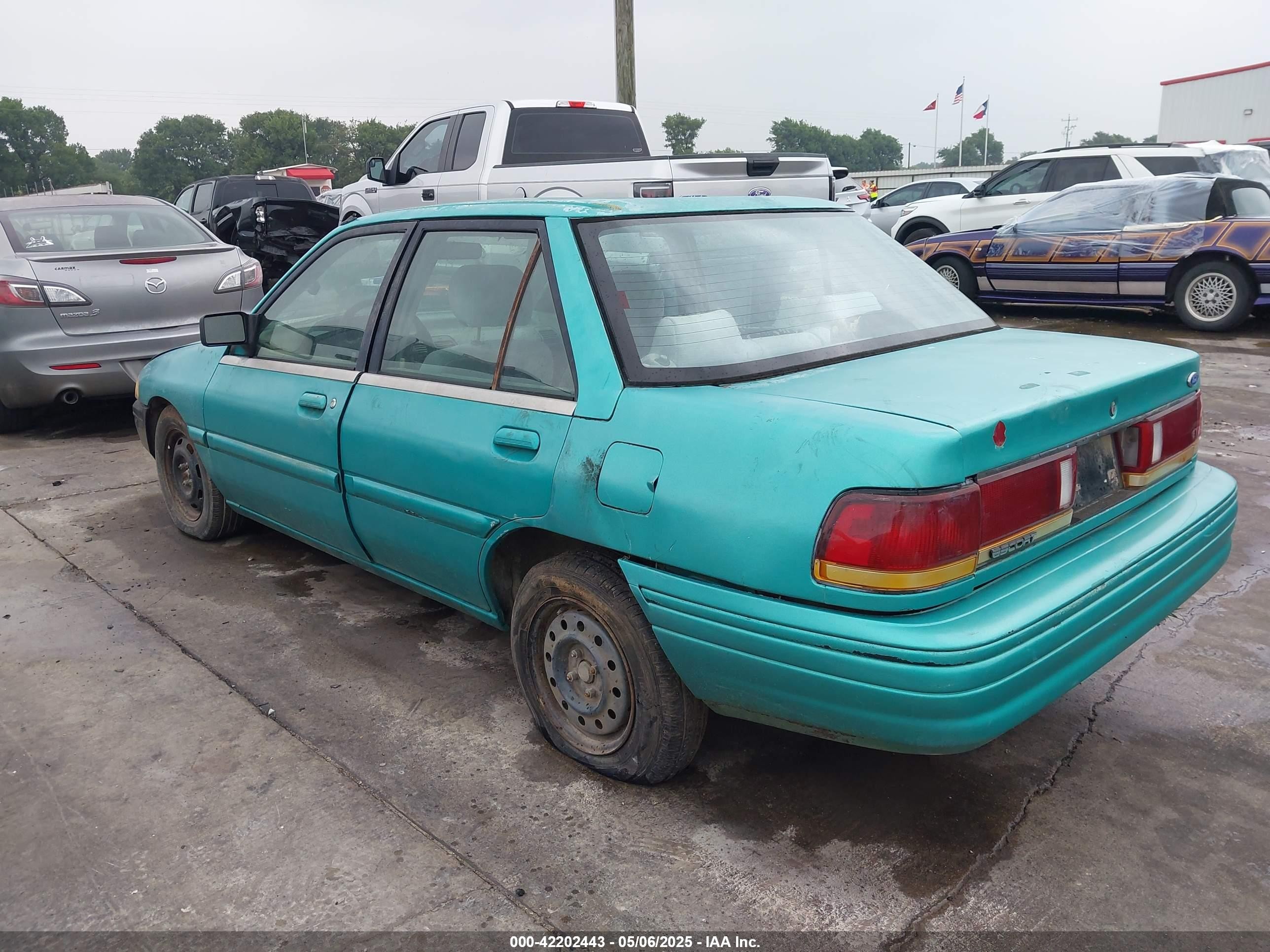 1994 Ford Escort Lx/sport Green vin: 3FARP13J0RR121191