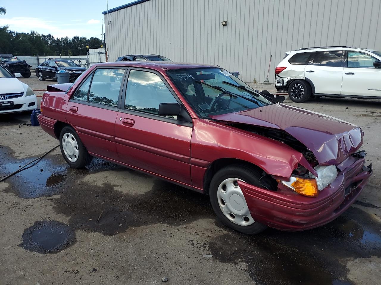 1994 Ford Escort Lx Maroon vin: 3FARP13J9RR165772