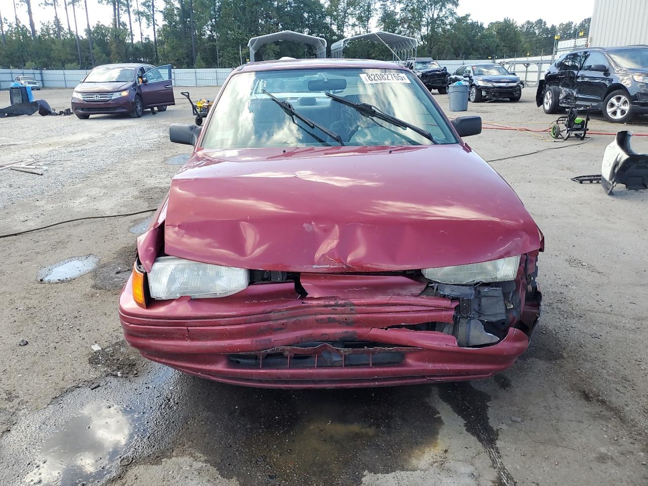 1994 Ford Escort Lx Maroon vin: 3FARP13J9RR165772