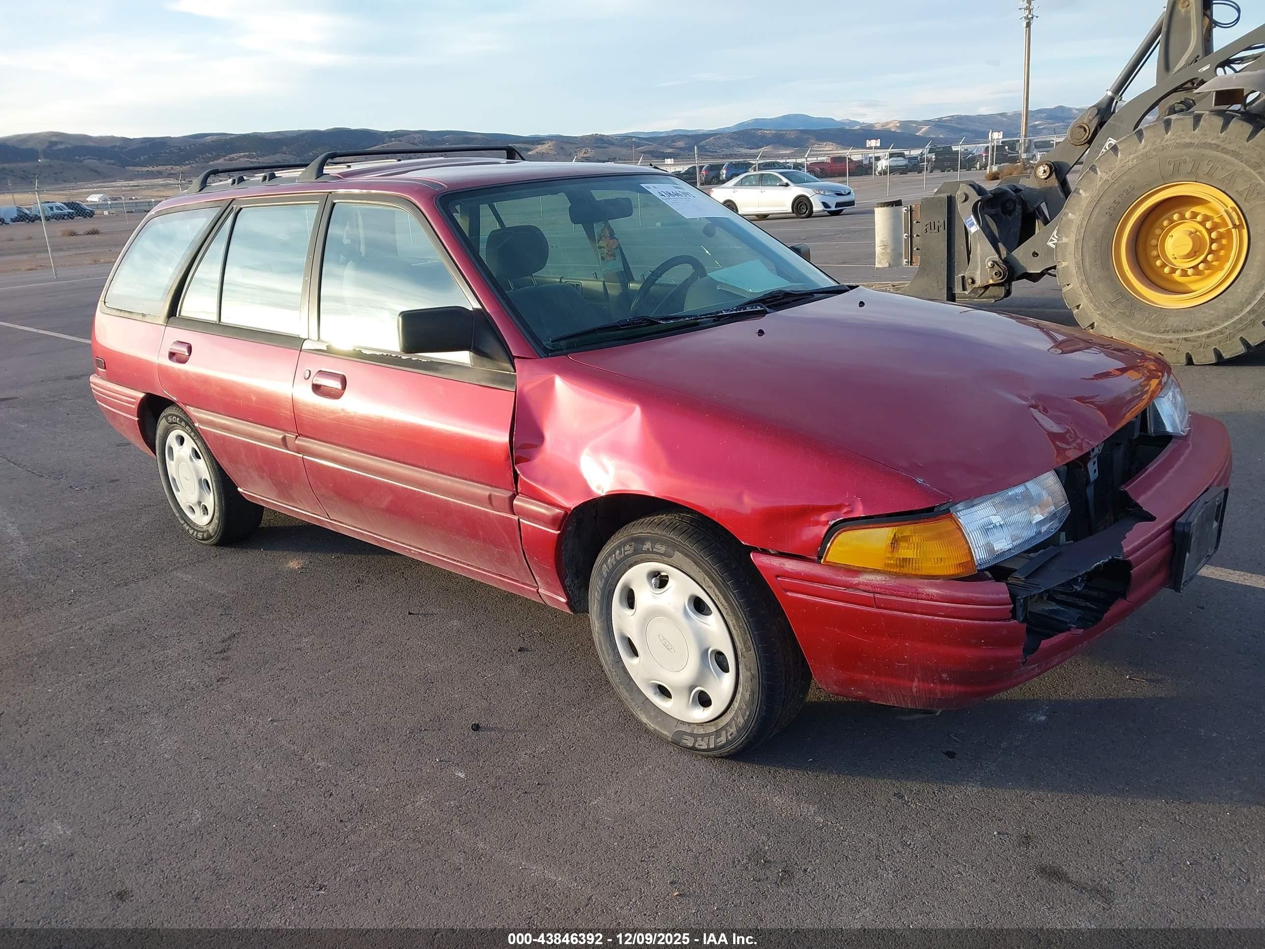 1994 Ford Escort Lx/sport Burgundy vin: 3FARP15J0RR129143