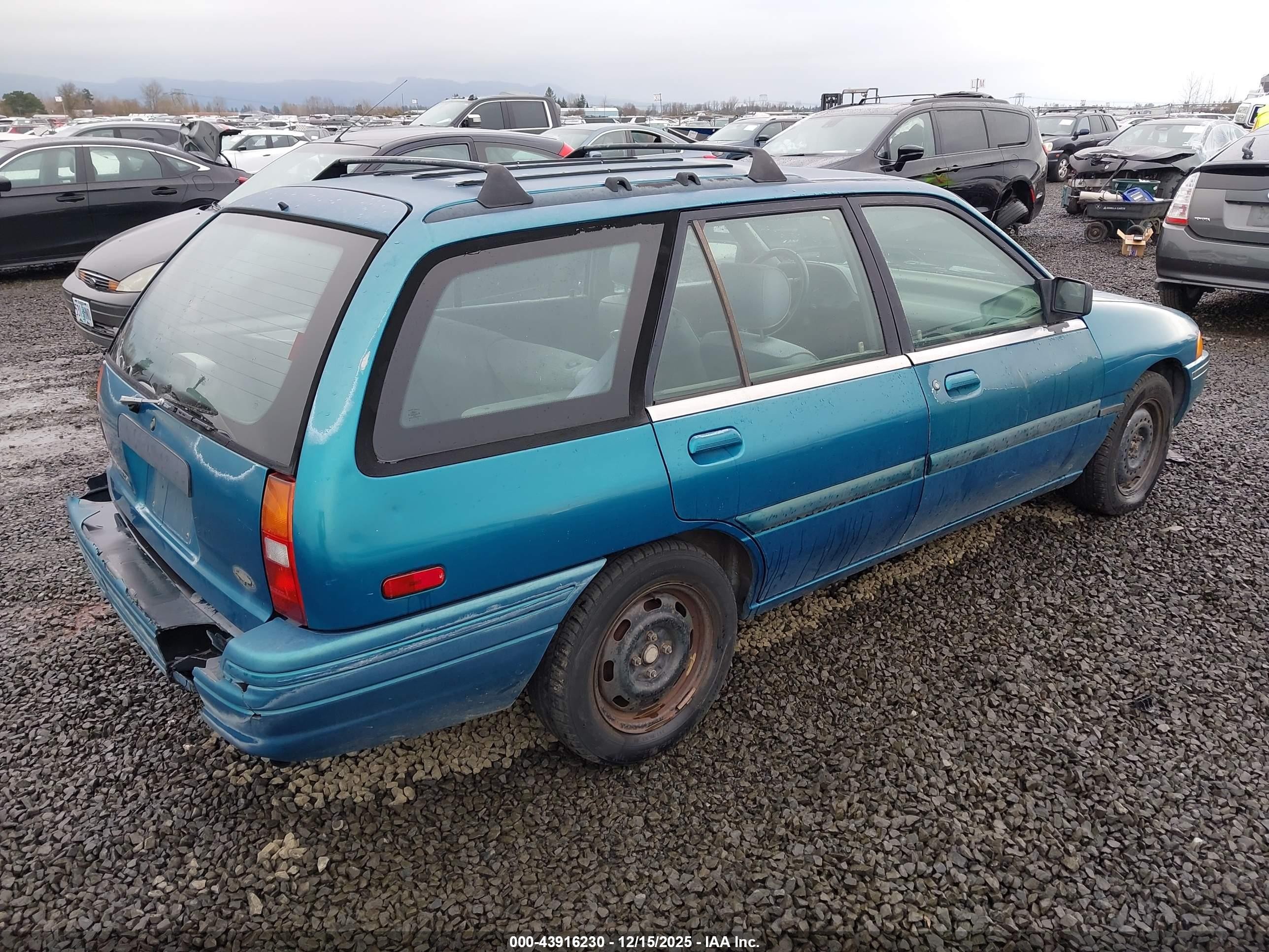 1994 Ford Escort Lx/sport Teal vin: 3FARP15J2RR140466