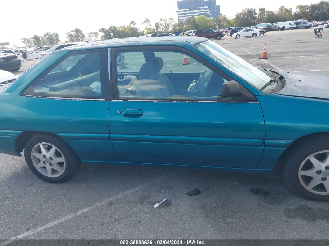 1996 Ford Escort Lx Blue vin: 3FASP11J2TR124637