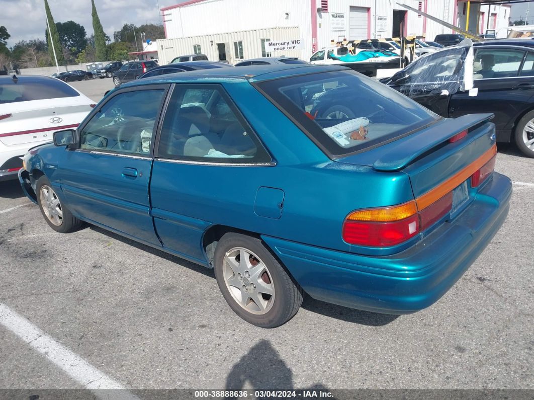1996 Ford Escort Lx Blue vin: 3FASP11J2TR124637