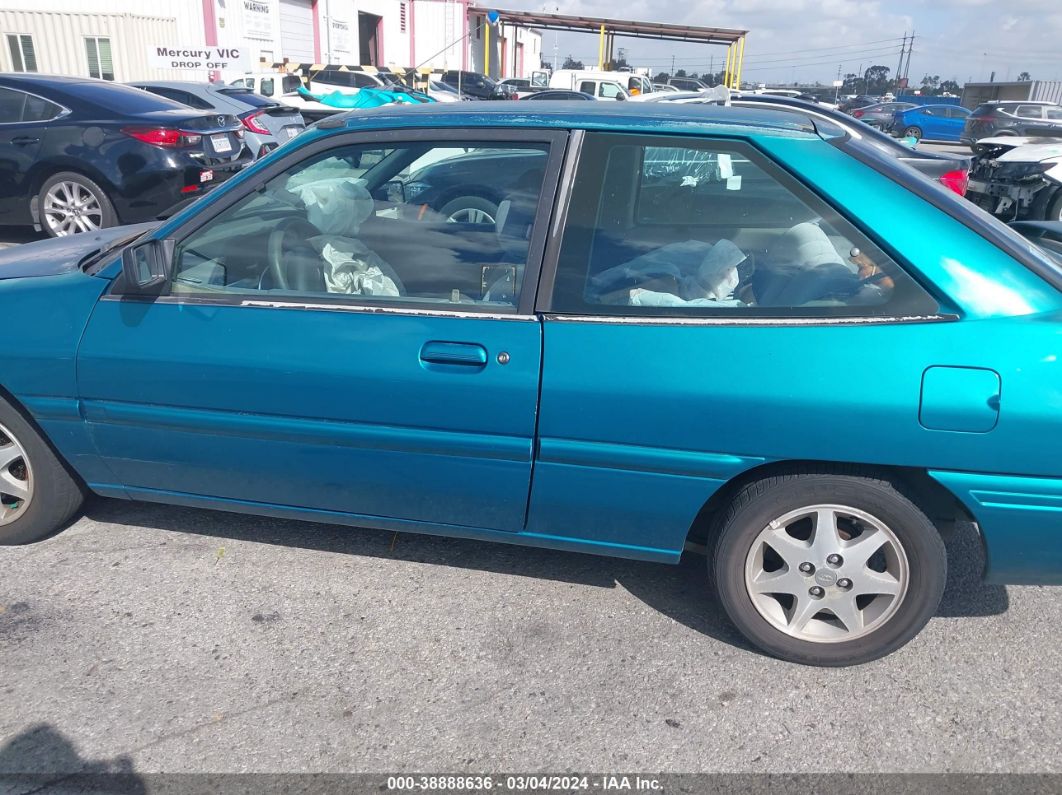 1996 Ford Escort Lx Blue vin: 3FASP11J2TR124637