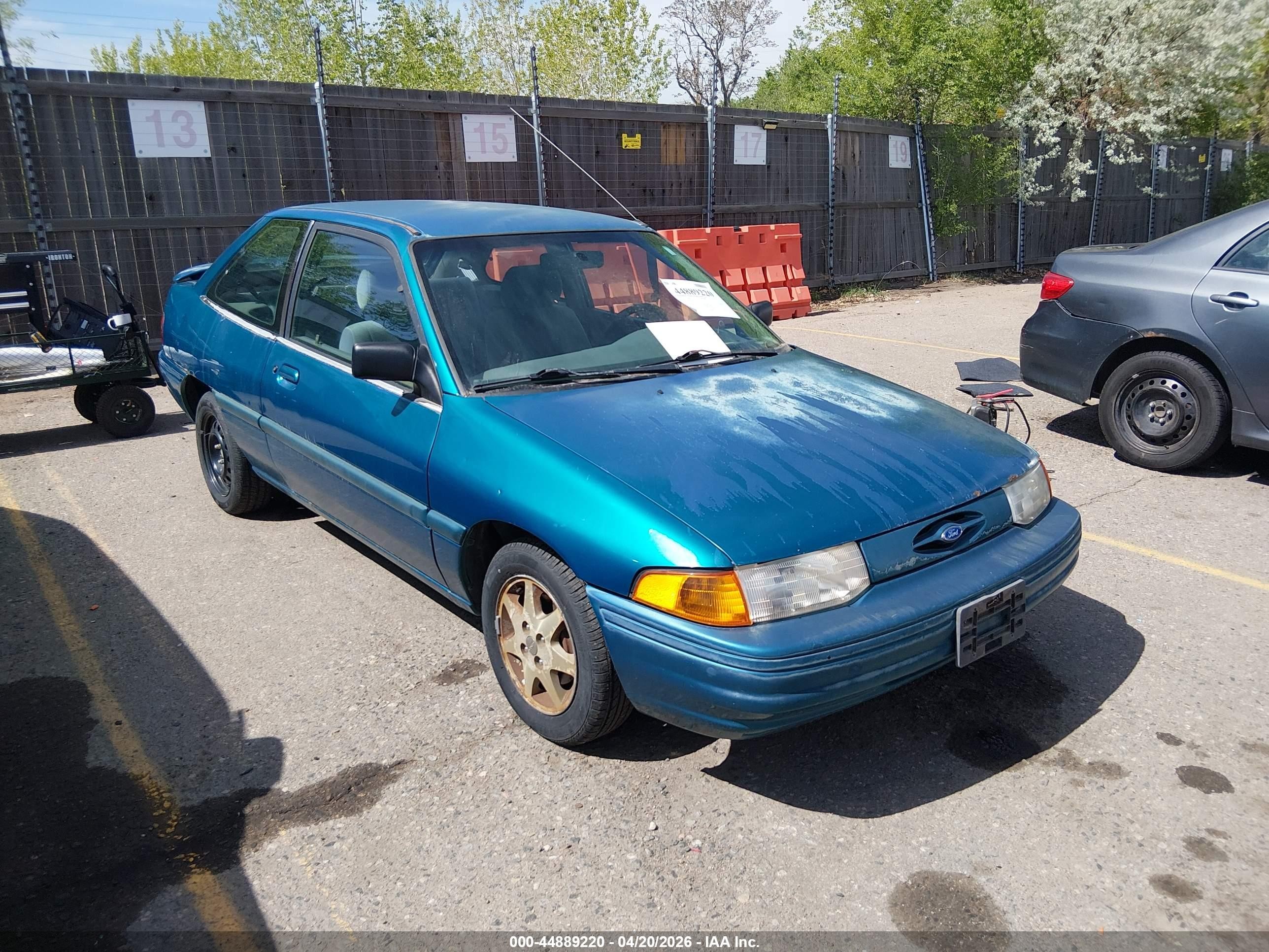 1995 Ford Escort Lx/sport Green vin: 3FASP11J5SR220244