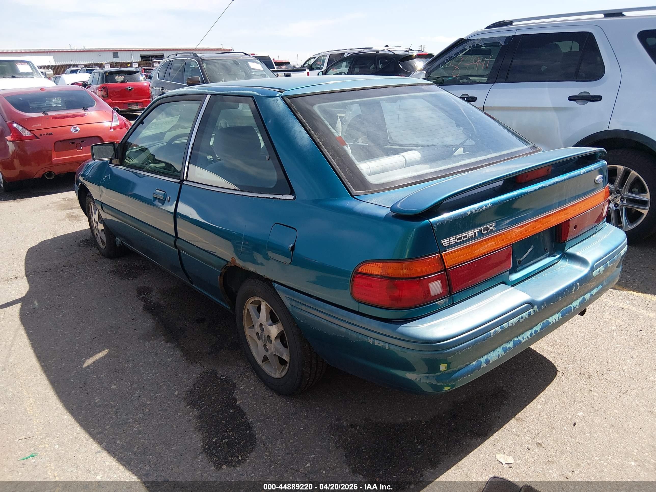 1995 Ford Escort Lx/sport Green vin: 3FASP11J5SR220244