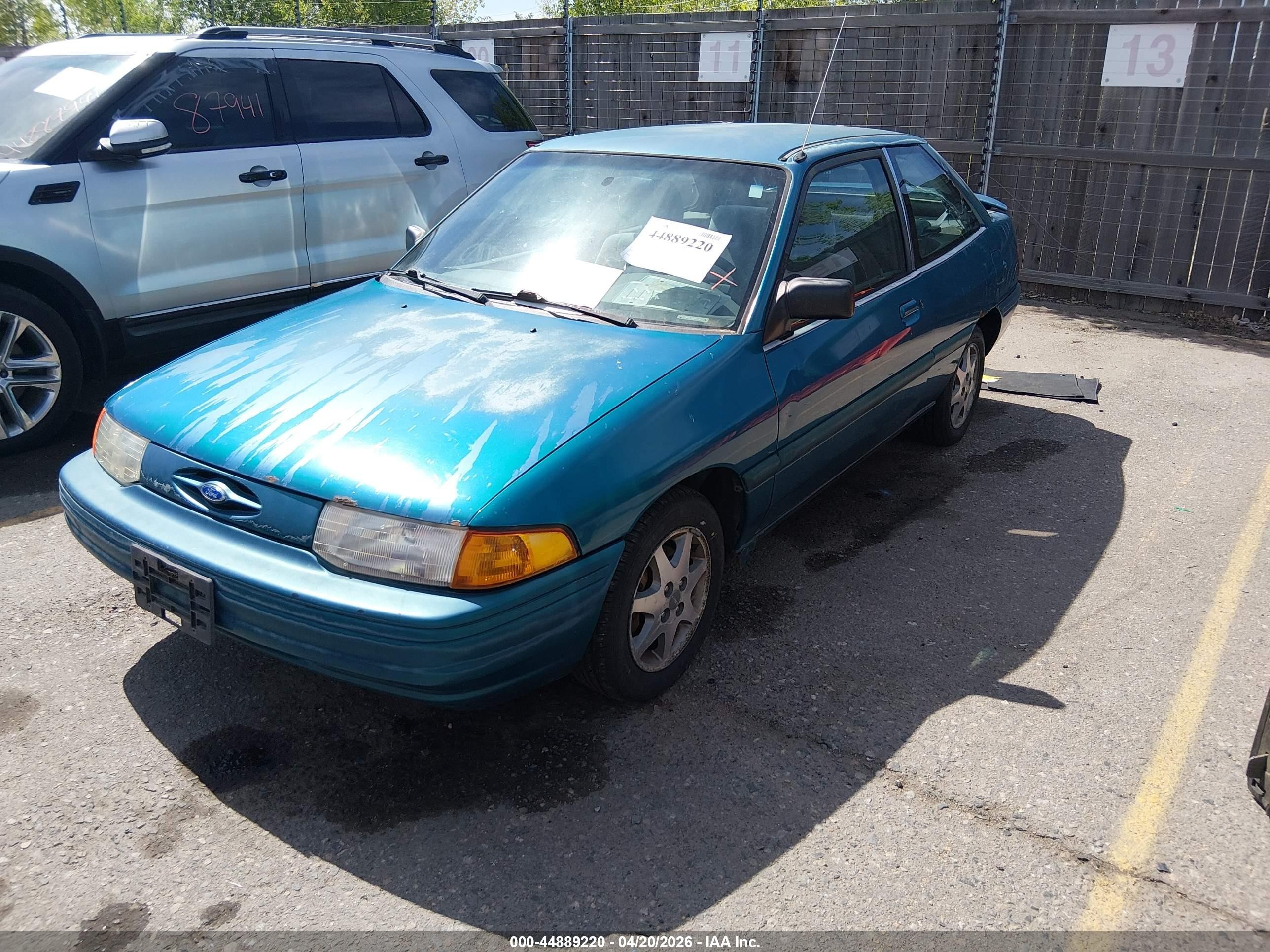 1995 Ford Escort Lx/sport Green vin: 3FASP11J5SR220244