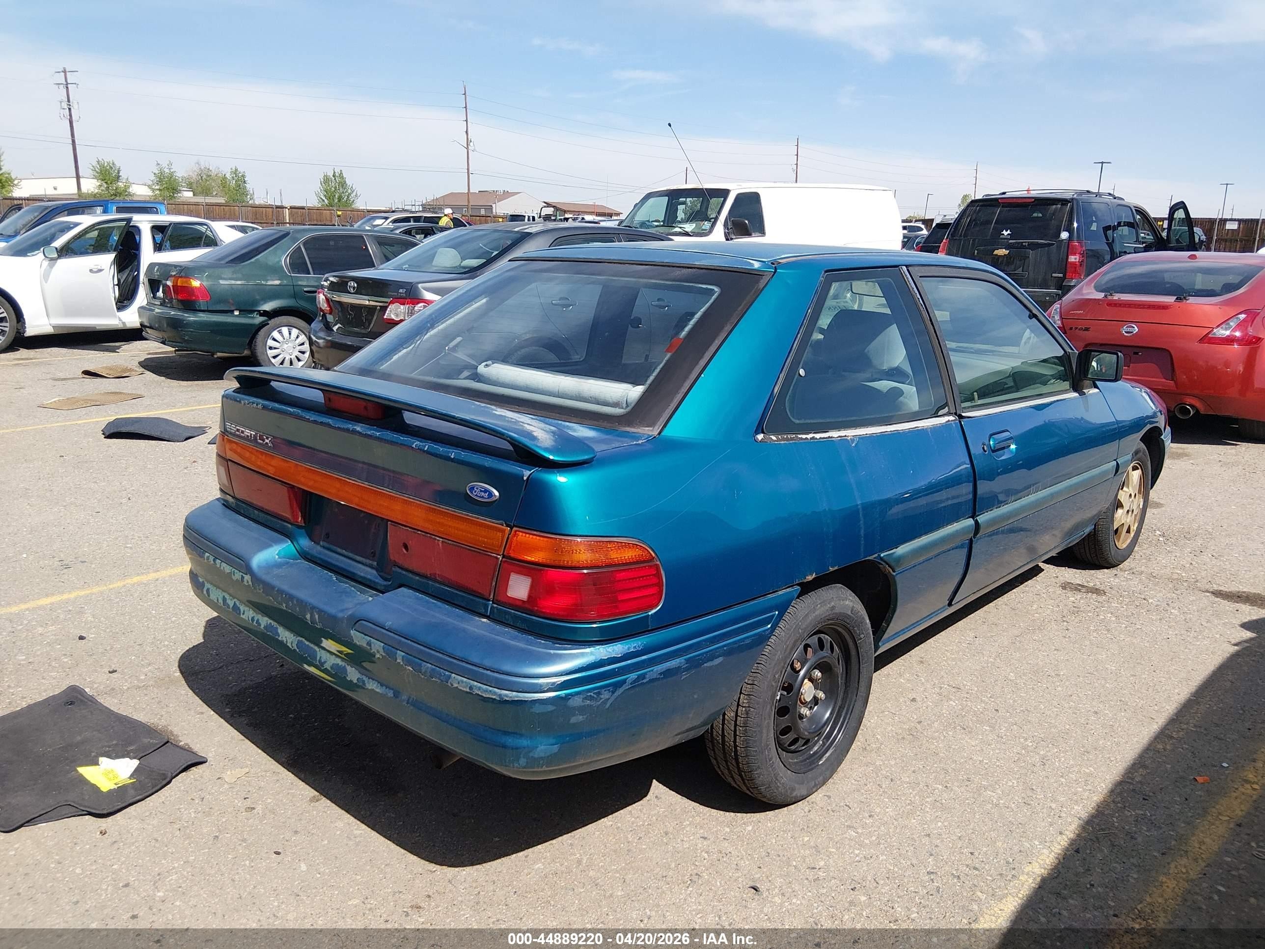 1995 Ford Escort Lx/sport Green vin: 3FASP11J5SR220244
