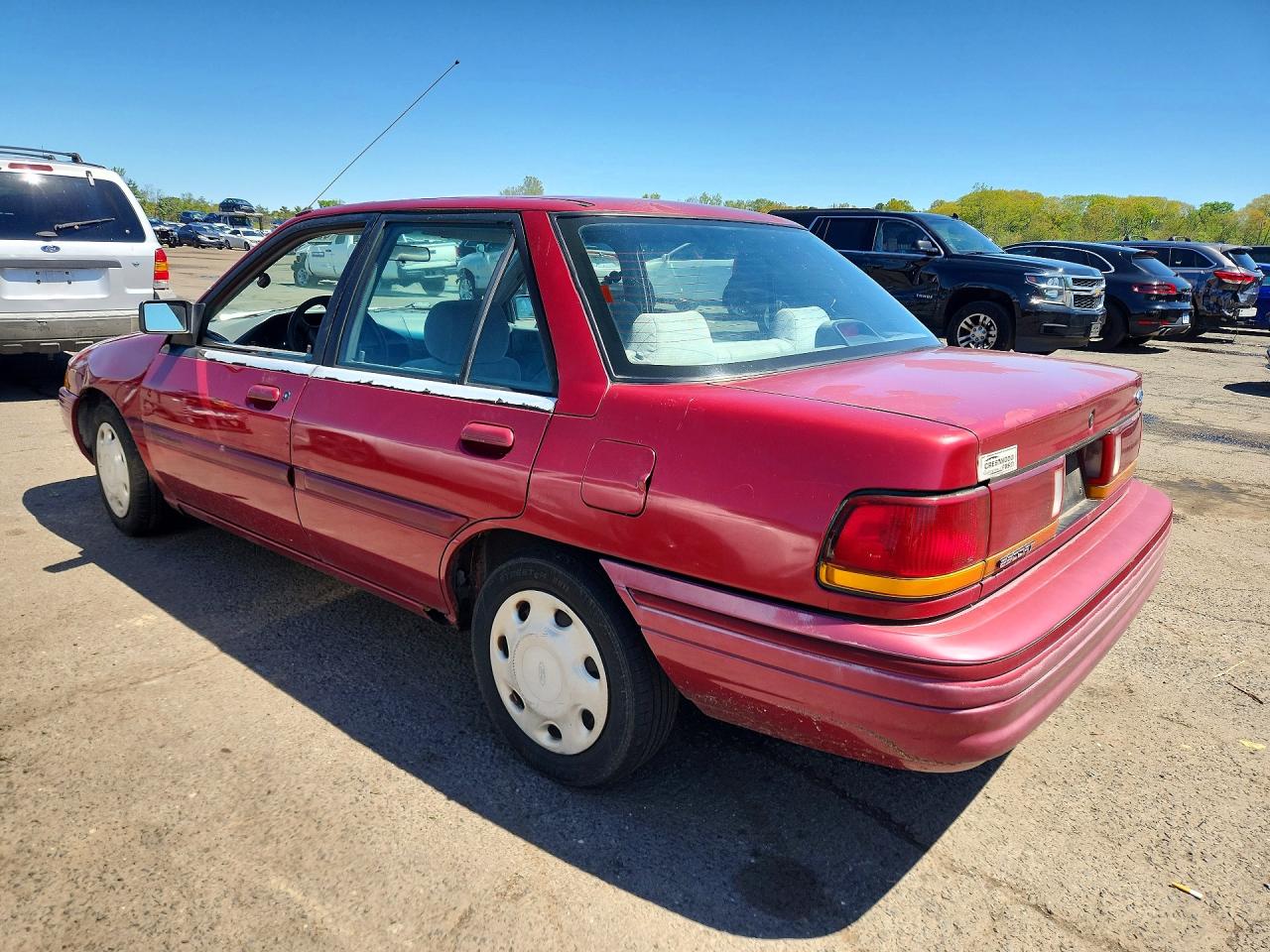 1995 Ford Escort Lx Burgundy vin: 3FASP13J8SR200616