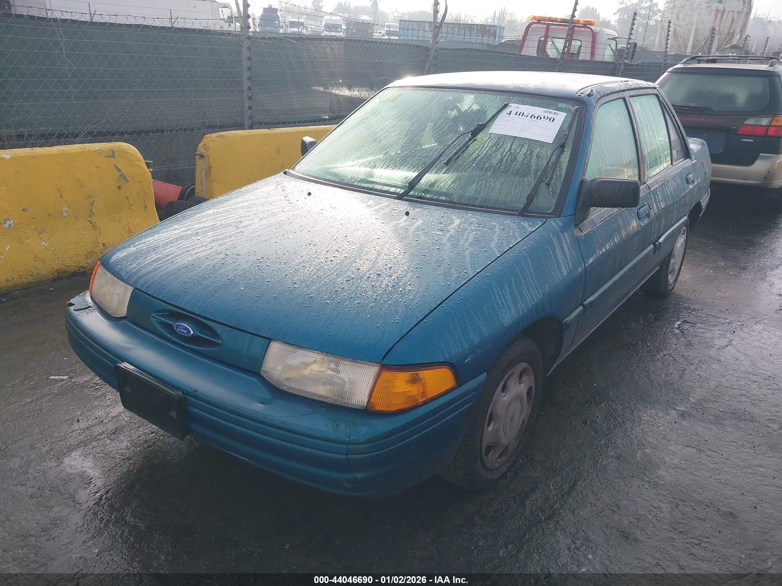 1995 Ford Escort Lx/sport Green vin: 3FASP13J9SR113730