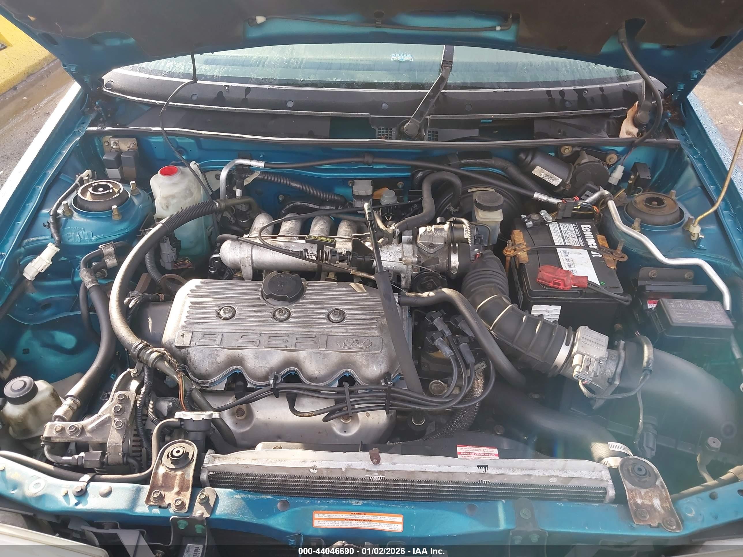 1995 Ford Escort Lx/sport Green vin: 3FASP13J9SR113730