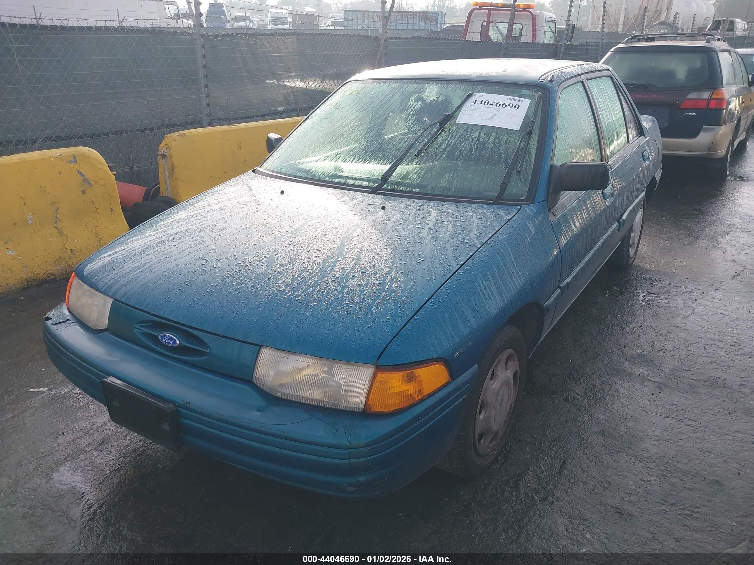 1995 Ford Escort Lx/sport Green vin: 3FASP13J9SR113730