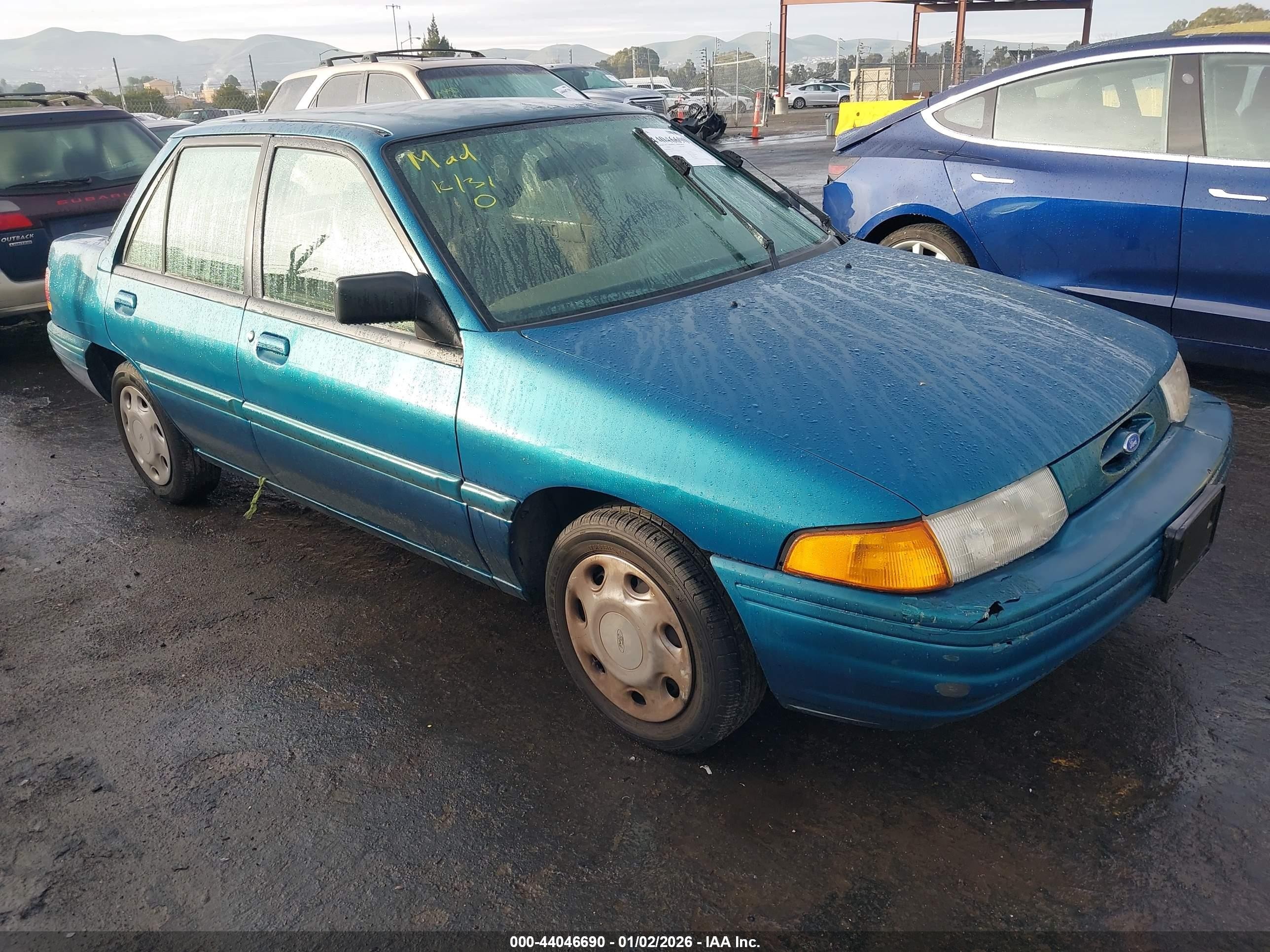 1995 Ford Escort Lx/sport Green vin: 3FASP13J9SR113730