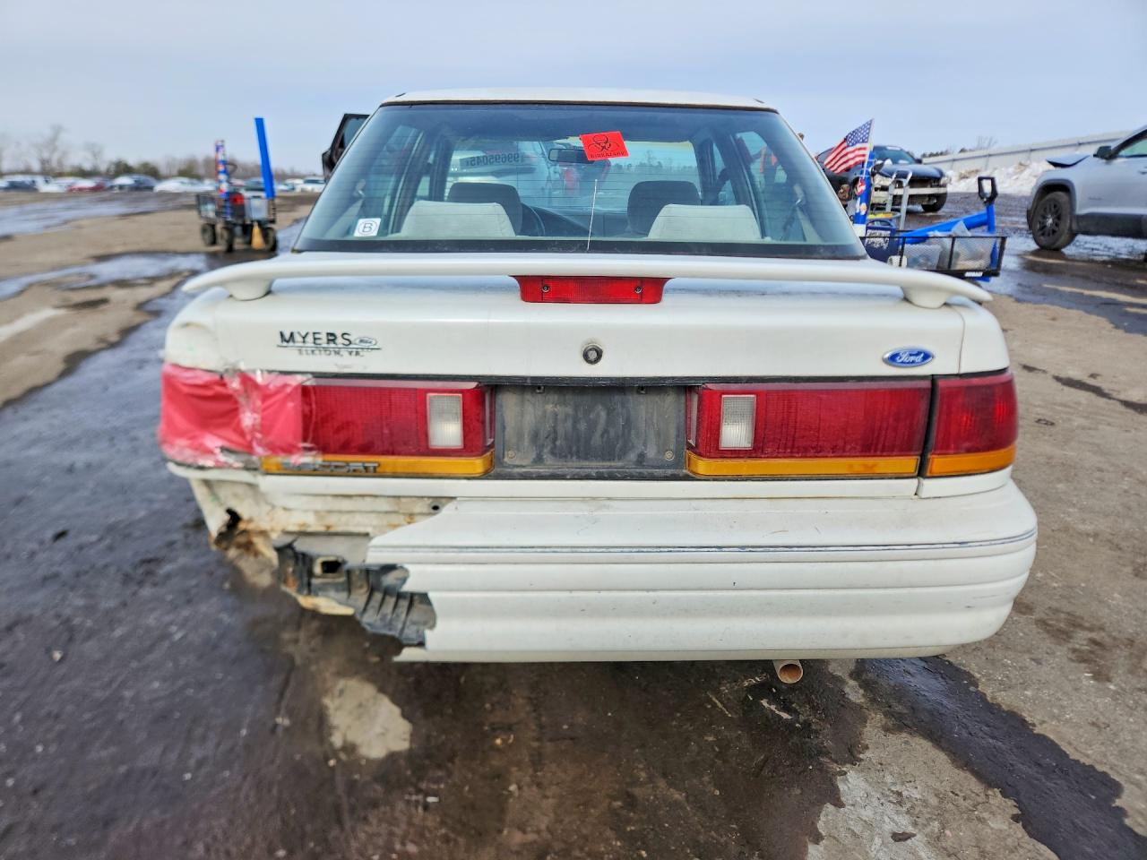 1995 Ford Escort Lx White vin: 3FASP13J9SR176164