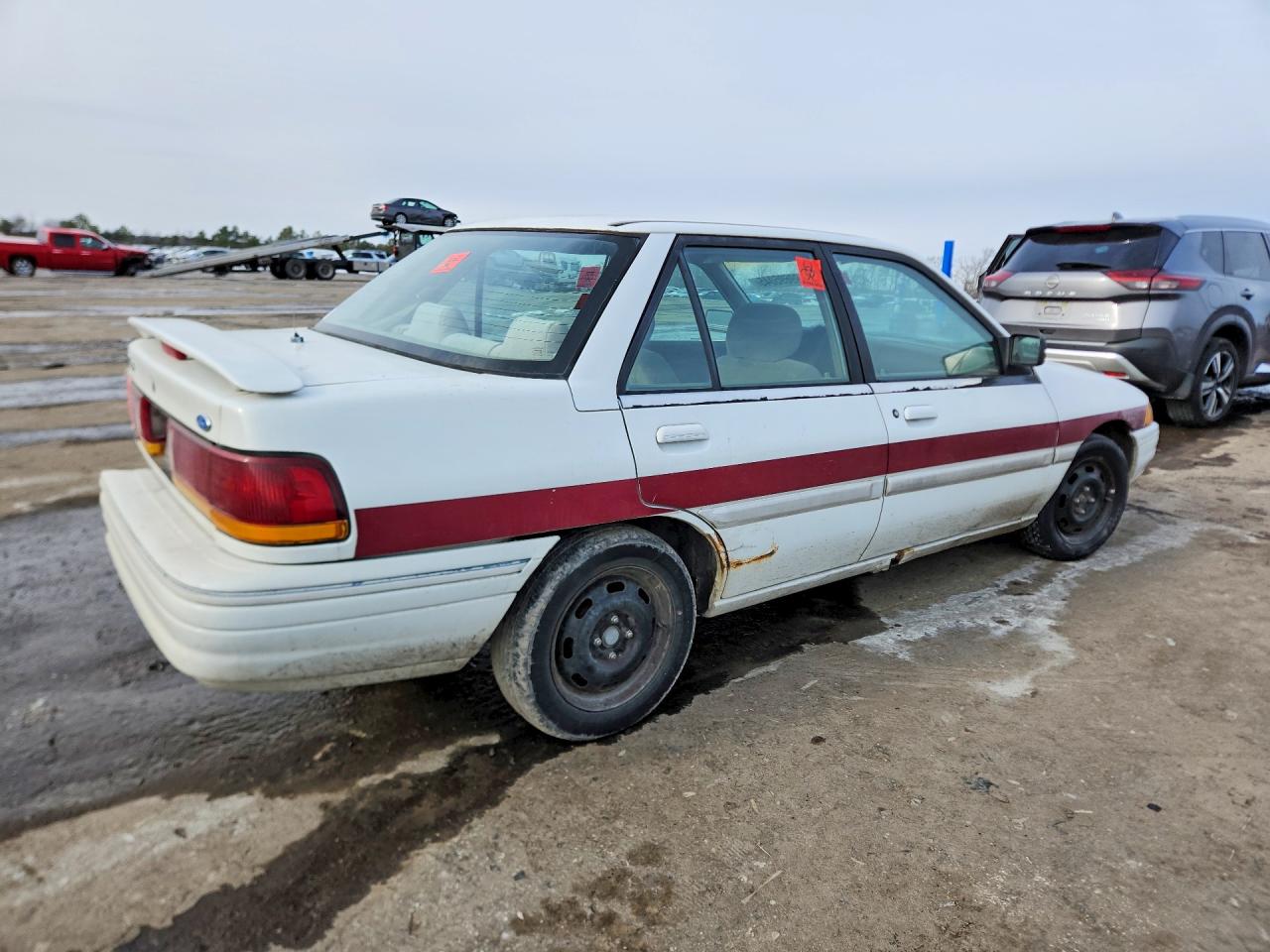 1995 Ford Escort Lx White vin: 3FASP13J9SR176164