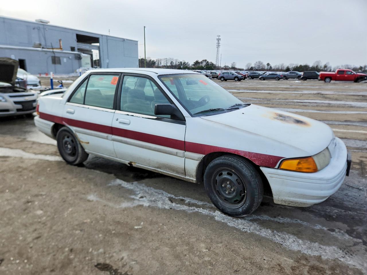 1995 Ford Escort Lx White vin: 3FASP13J9SR176164