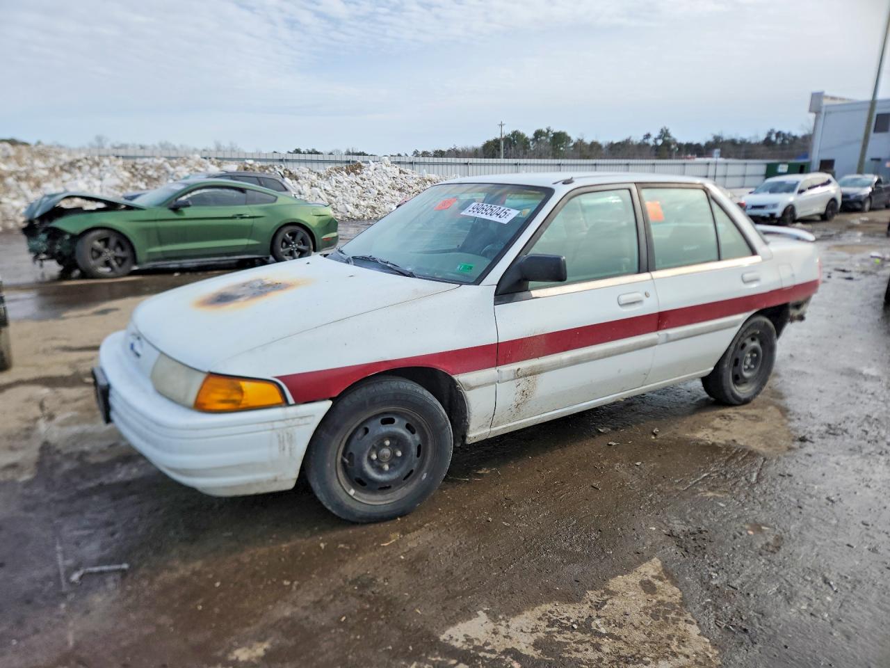 1995 Ford Escort Lx White vin: 3FASP13J9SR176164