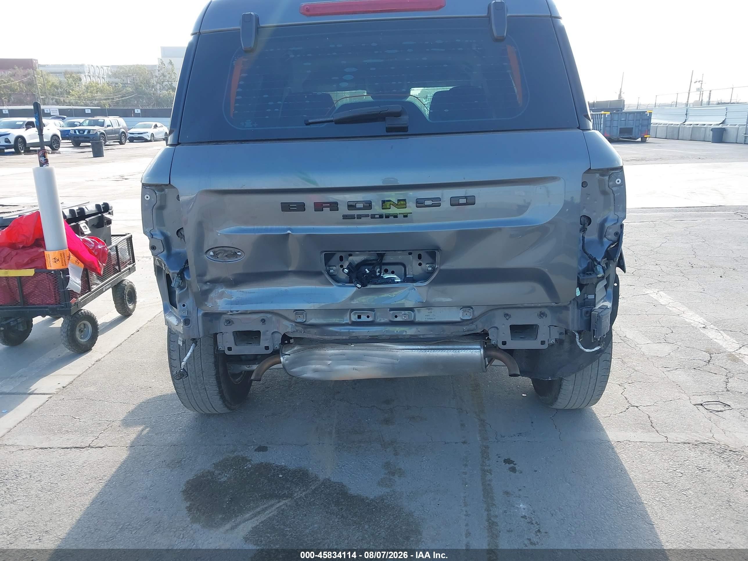 2022 Ford Bronco Sport Gray vin: 3FMCR9A67NRD61318