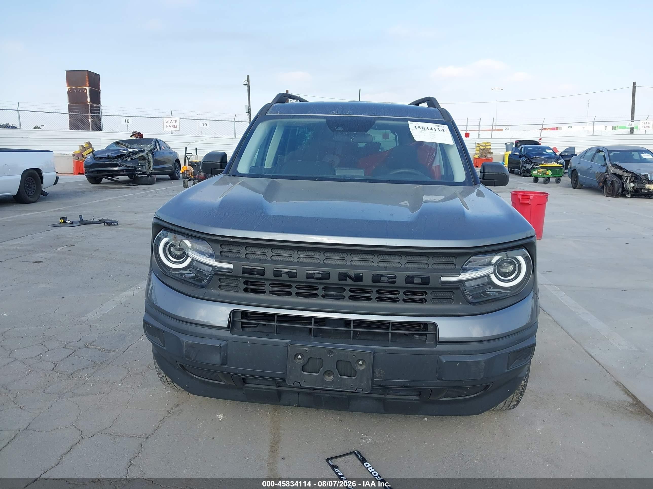 2022 Ford Bronco Sport Gray vin: 3FMCR9A67NRD61318