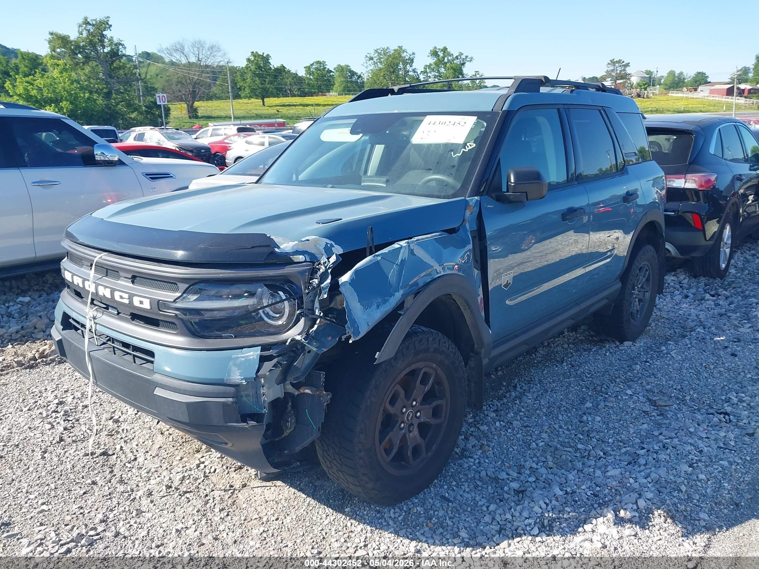 2021 Ford Bronco Sport Big Bend Синий vin: 3FMCR9B62MRA22656