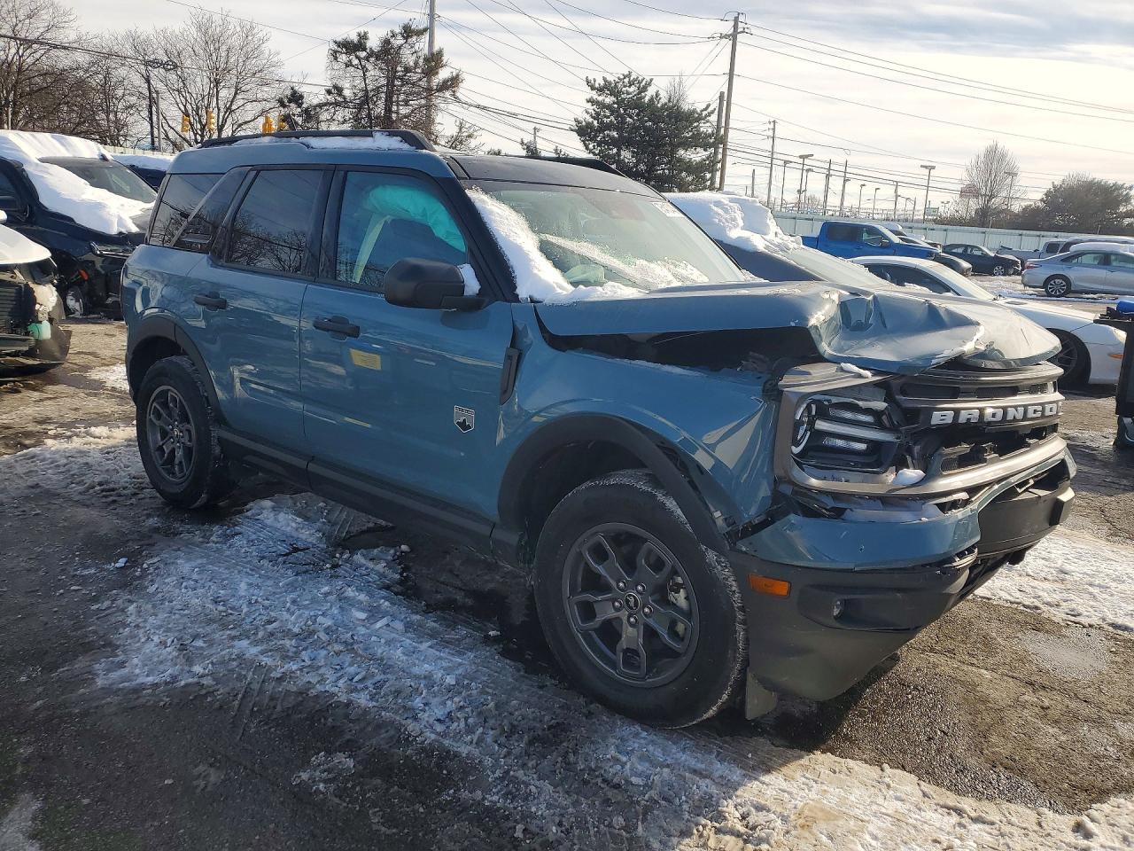 2023 Ford Bronco Sport Big Bend Синий vin: 3FMCR9B65PRD81973