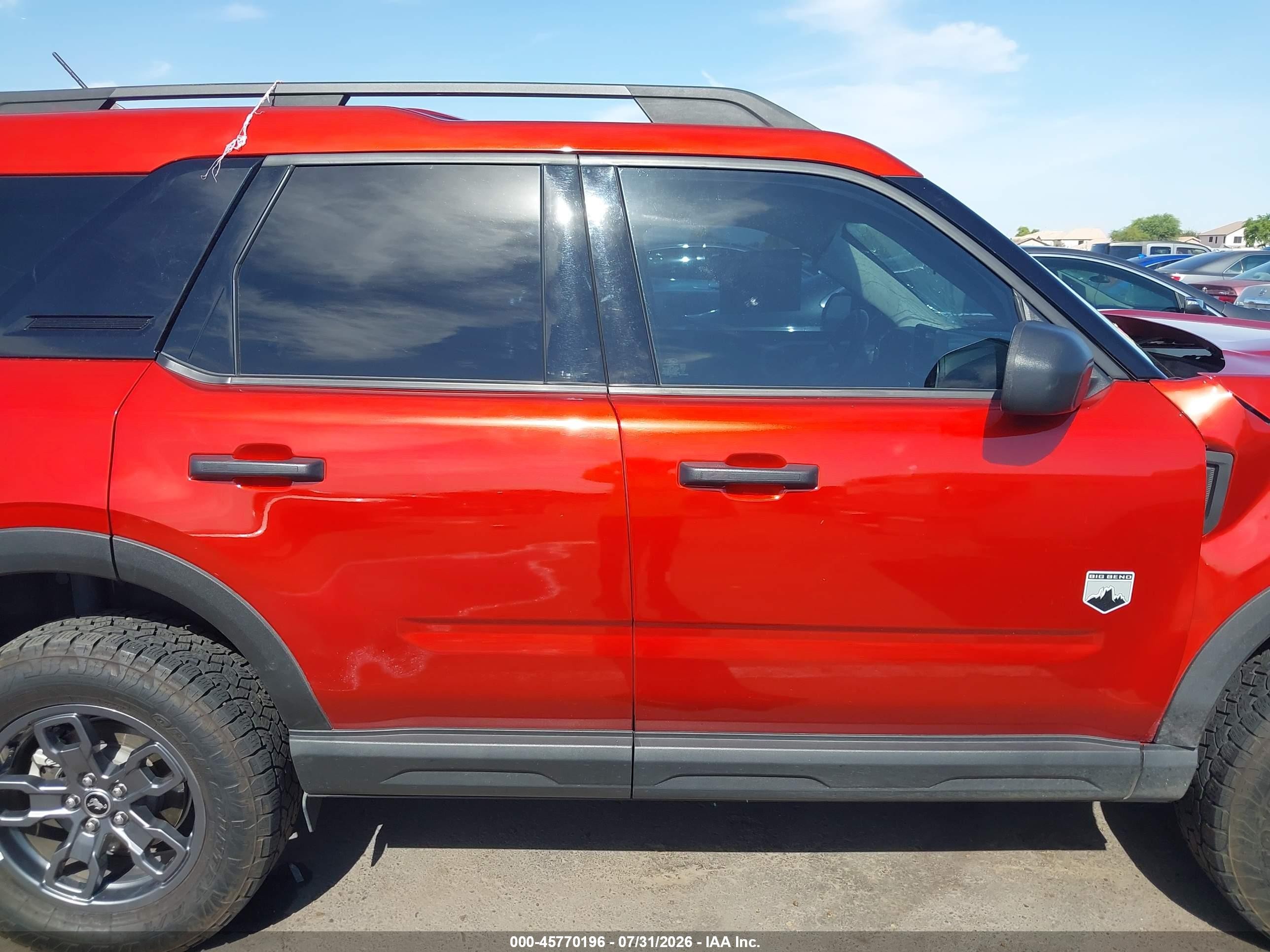 2022 Ford Bronco Sport Big Bend Red vin: 3FMCR9B69NRE06984