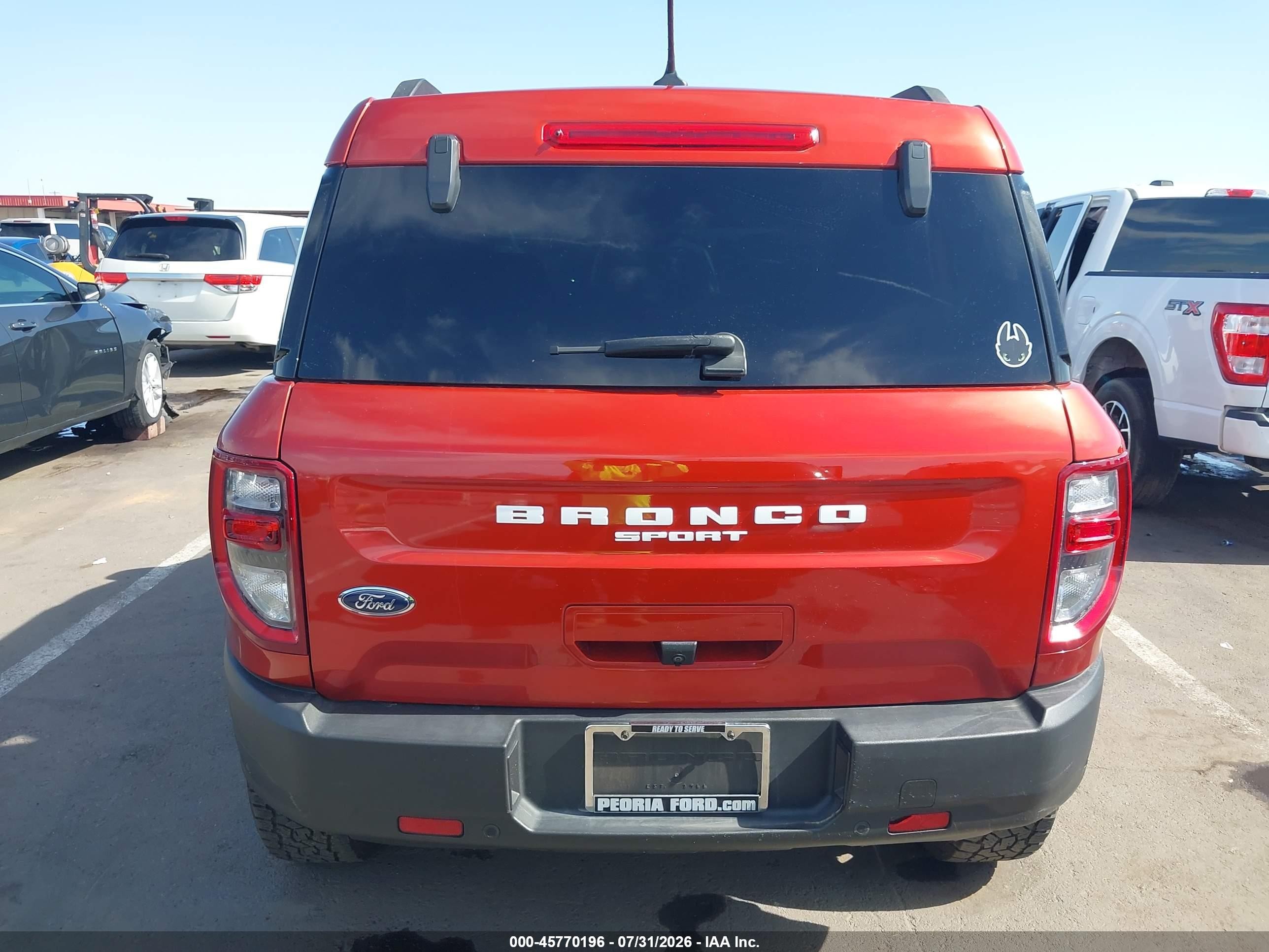 2022 Ford Bronco Sport Big Bend Red vin: 3FMCR9B69NRE06984