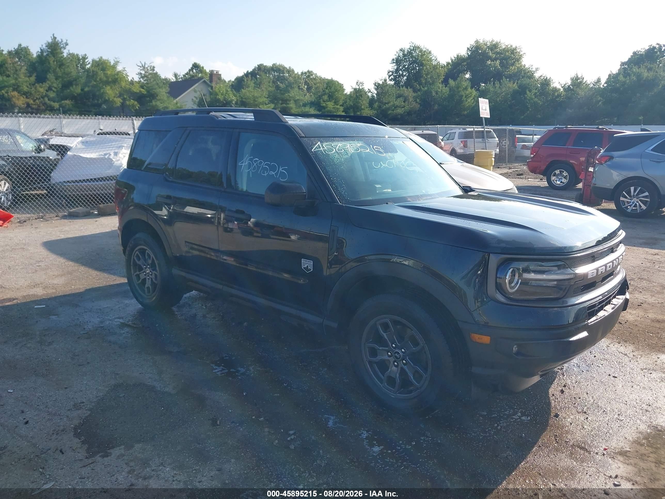 2021 Ford Bronco Sport Big Bend Black vin: 3FMCR9B6XMRA71796