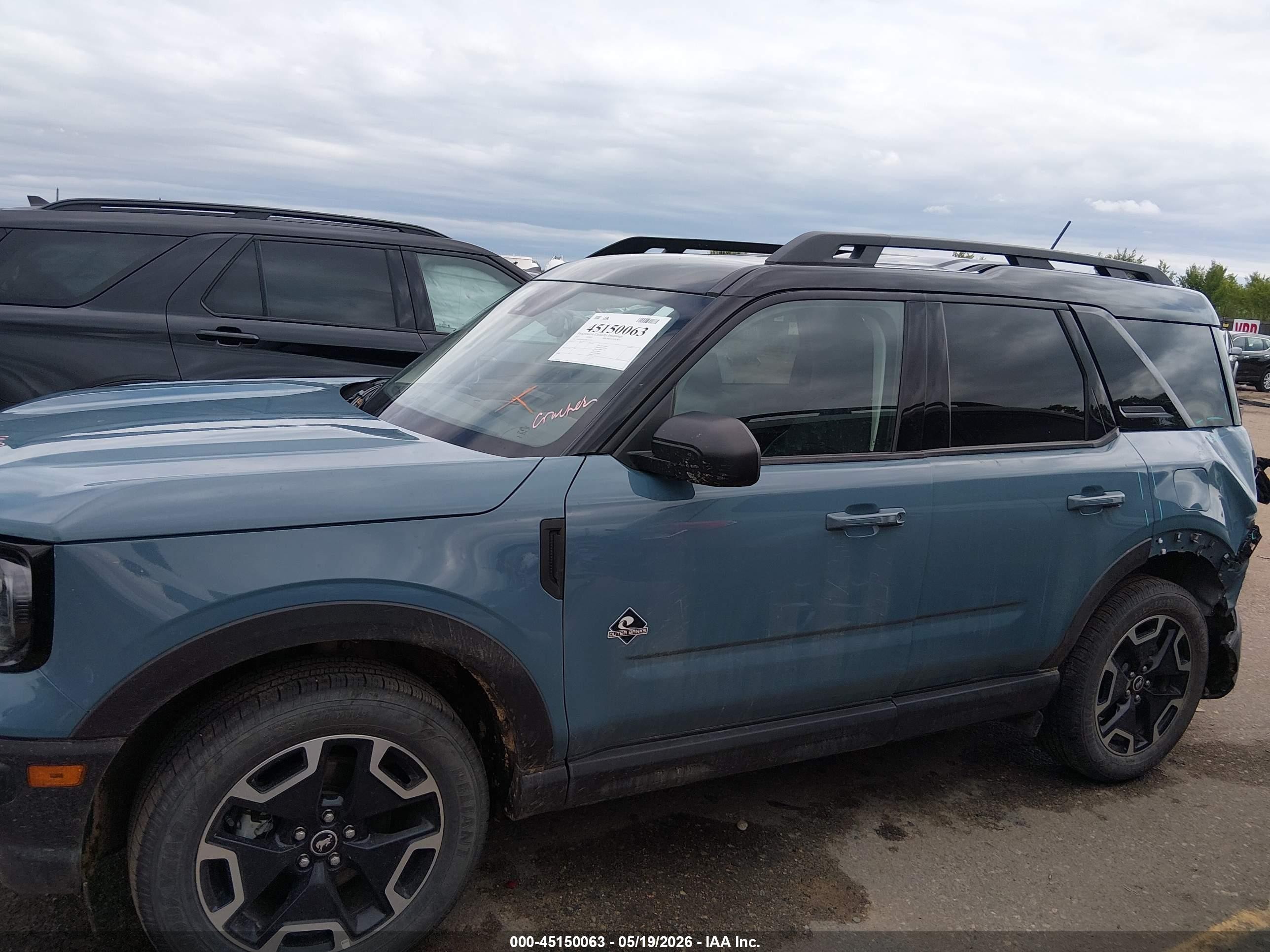 2023 Ford Bronco Sport Outer Banks Light Blue vin: 3FMCR9C62PRD21230