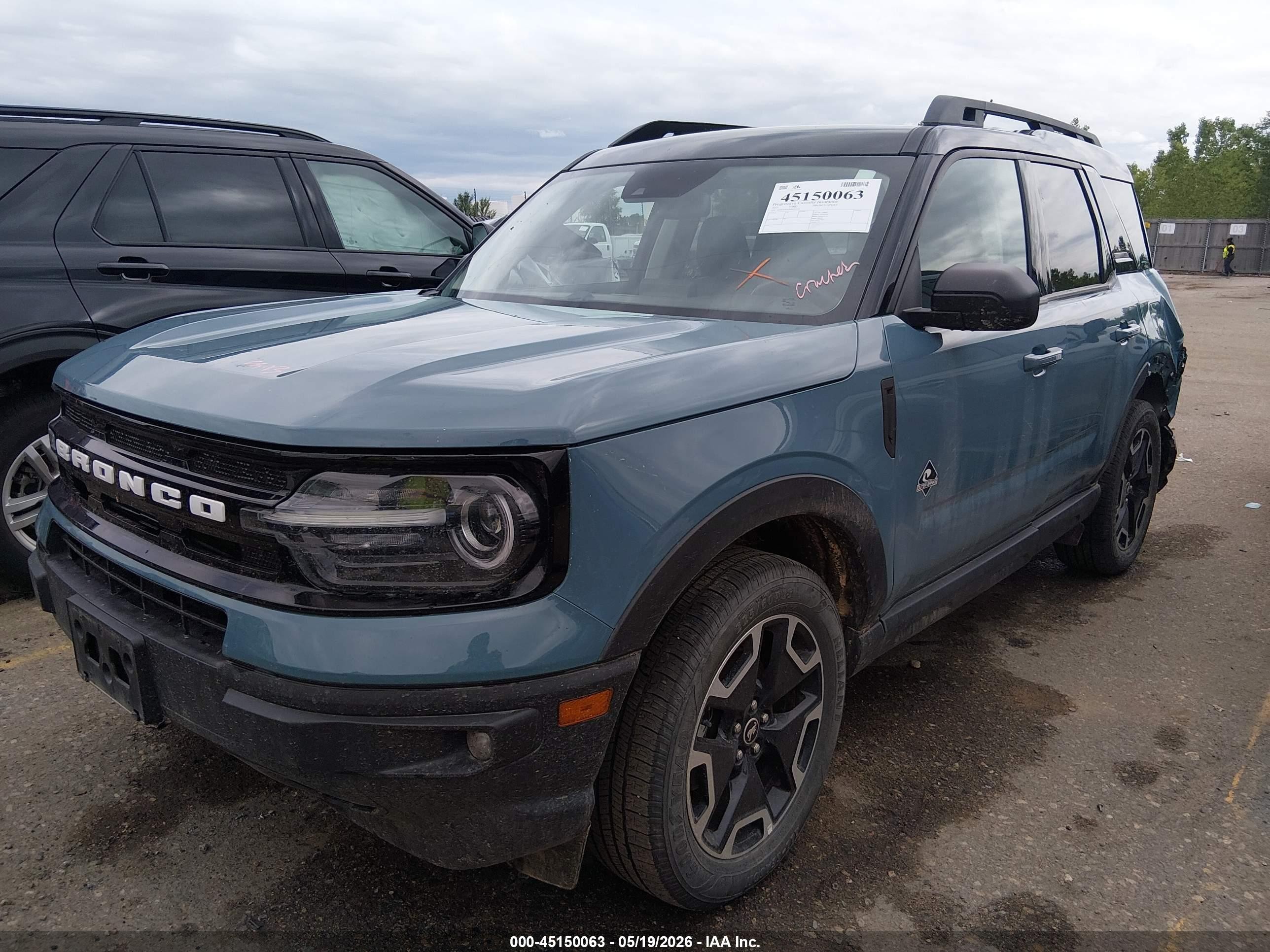 2023 Ford Bronco Sport Outer Banks Light Blue vin: 3FMCR9C62PRD21230
