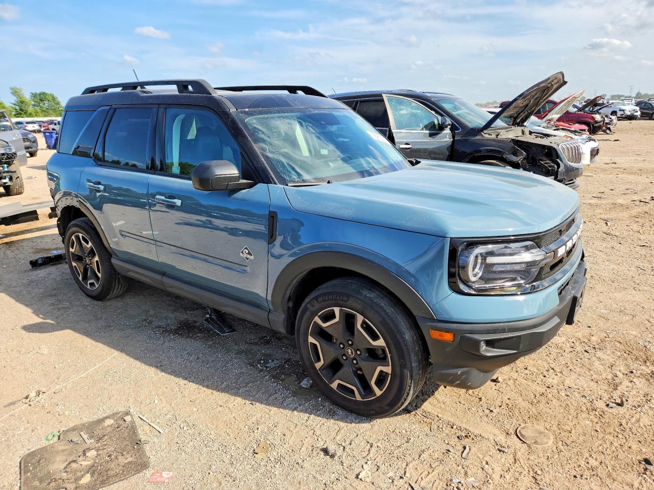 2022 Ford Bronco Sport Outer Banks Blue vin: 3FMCR9C67NRD48436