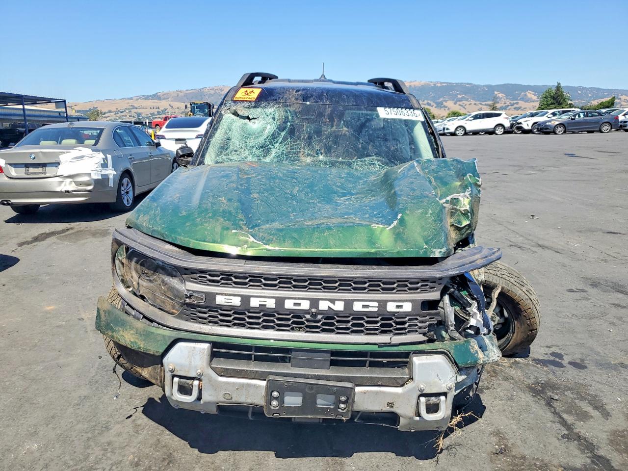2025 Ford Bronco Sport Badlands Green vin: 3FMCR9DA2SRE02708