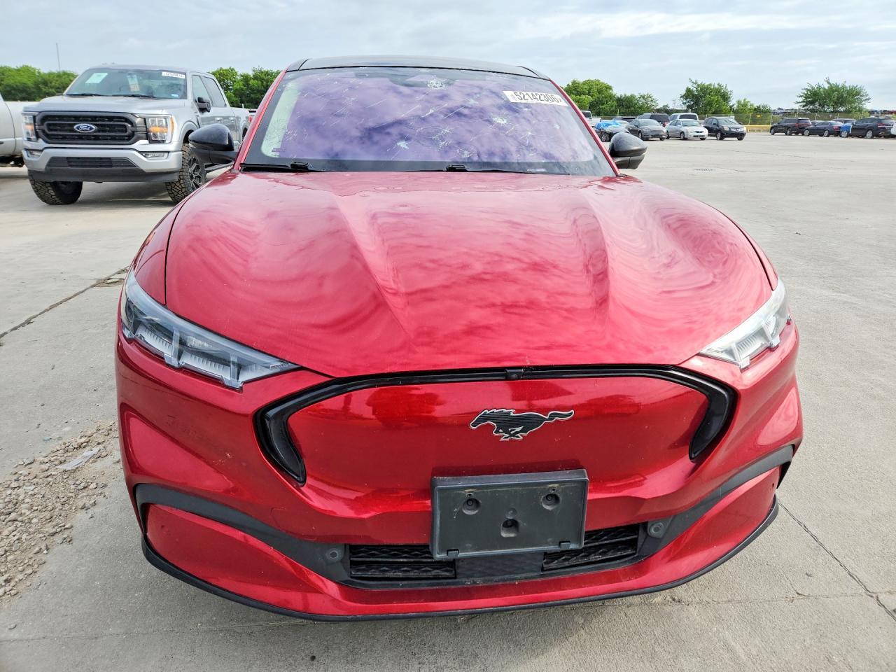 2021 Ford Mustang Mach-e Premium Red vin: 3FMTK3R76MMA01872