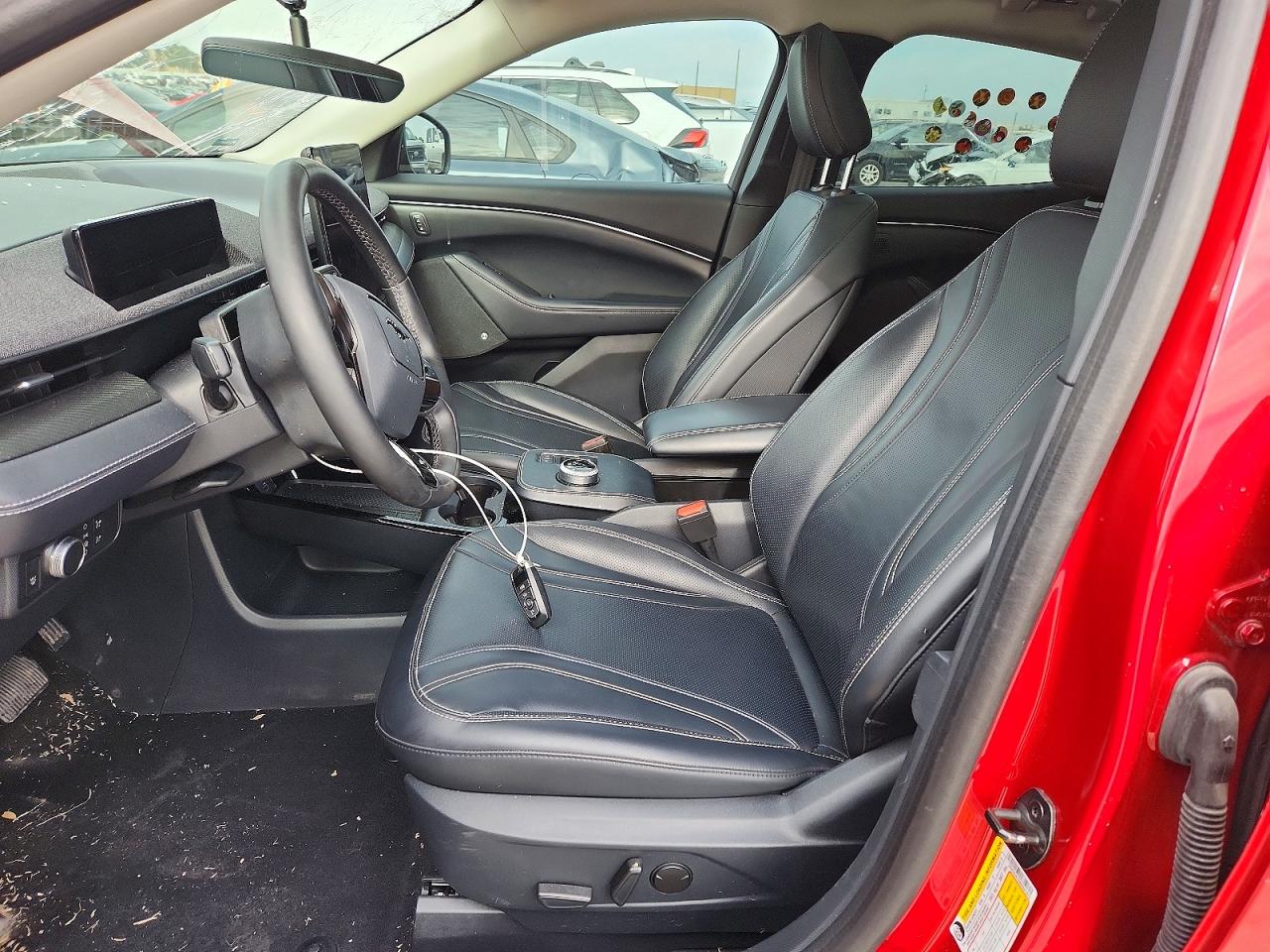 2021 Ford Mustang Mach-e Premium Red vin: 3FMTK3R76MMA01872