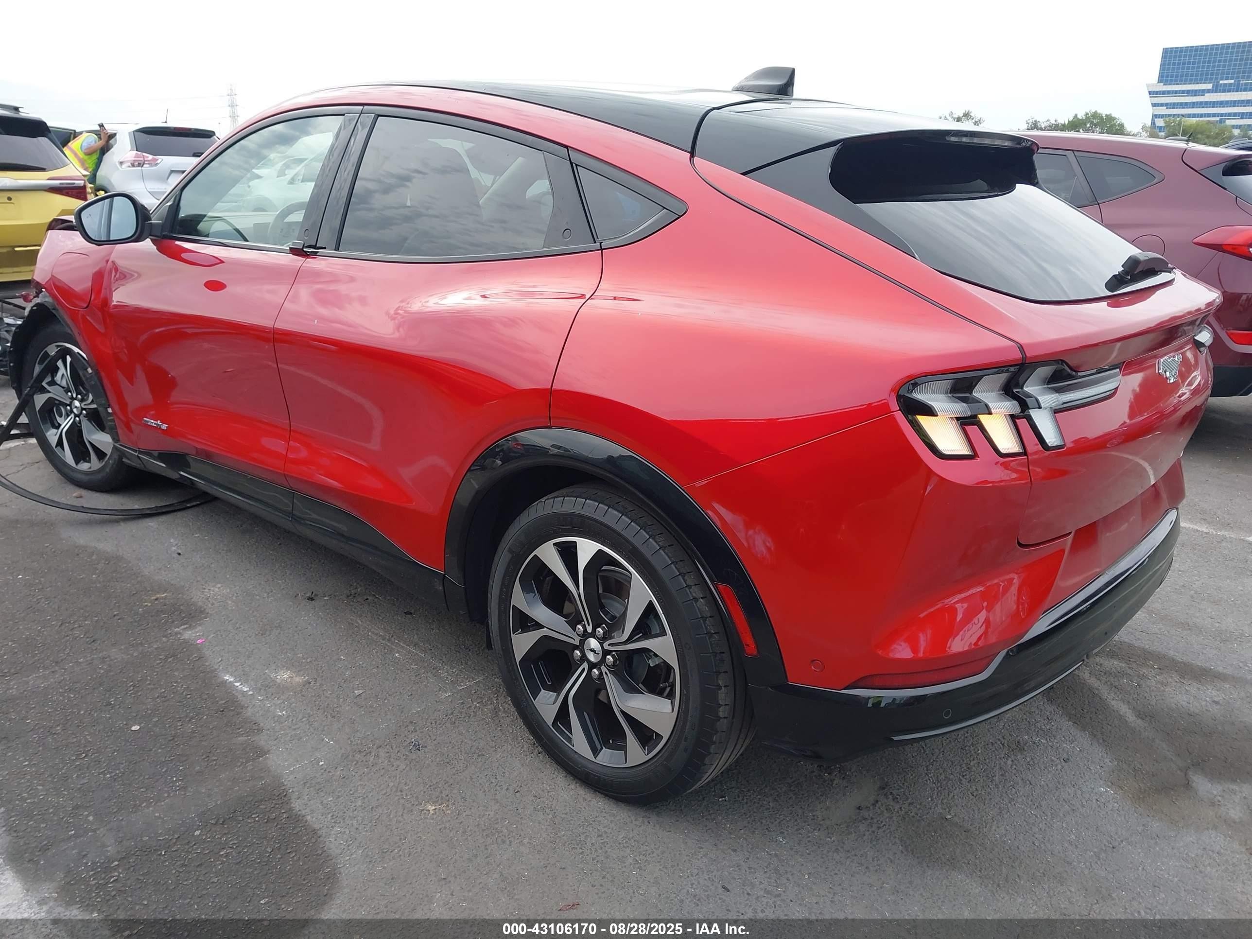 2021 Ford Mustang Mach-e Premium Burgundy vin: 3FMTK3RM8MMA56796