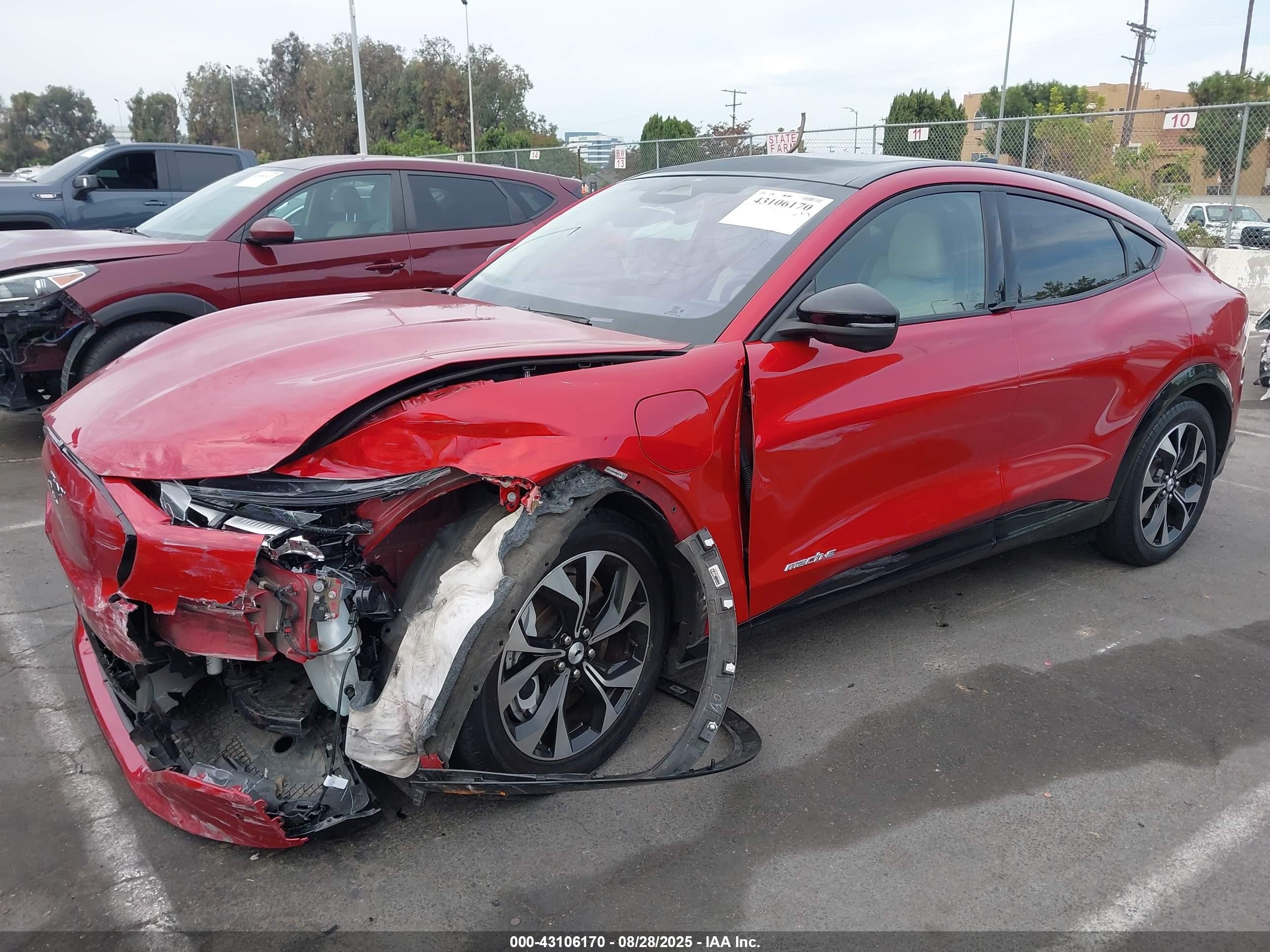 2021 Ford Mustang Mach-e Premium Burgundy vin: 3FMTK3RM8MMA56796