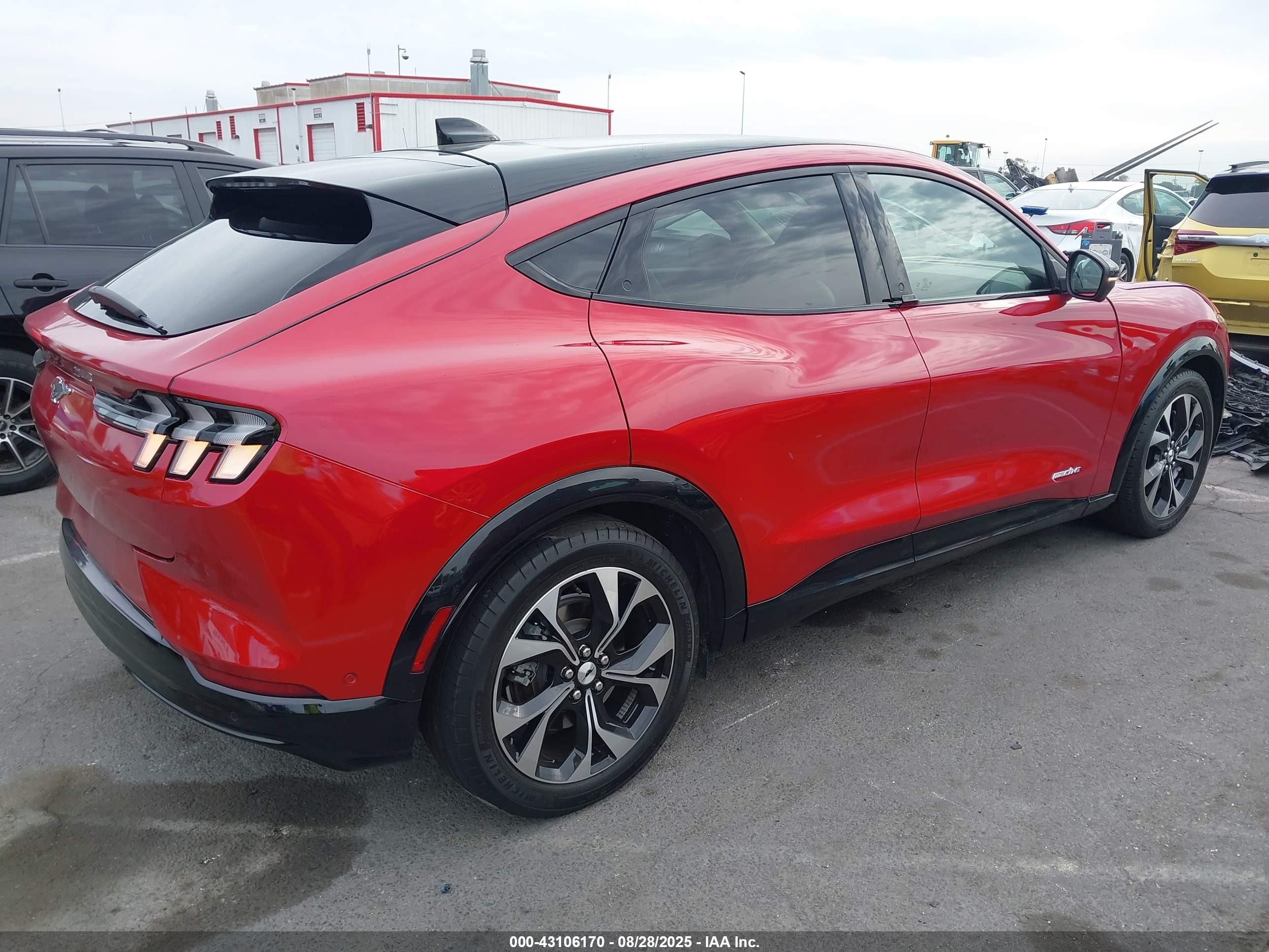 2021 Ford Mustang Mach-e Premium Burgundy vin: 3FMTK3RM8MMA56796