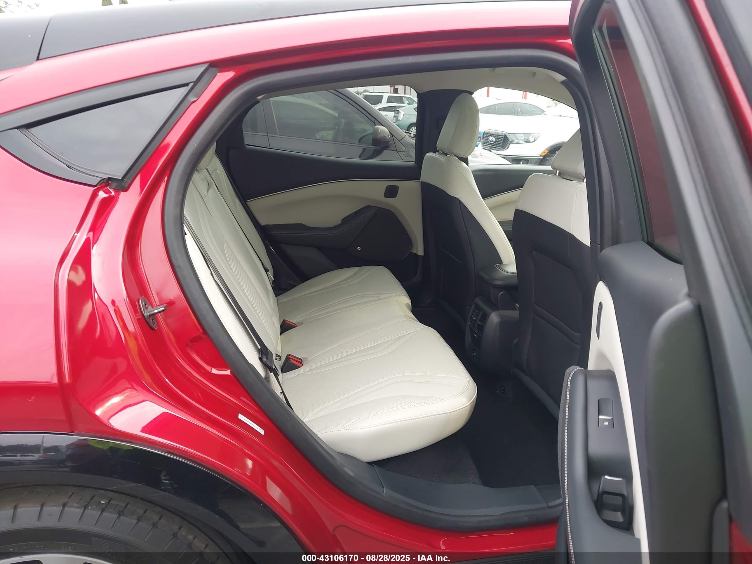2021 Ford Mustang Mach-e Premium Burgundy vin: 3FMTK3RM8MMA56796