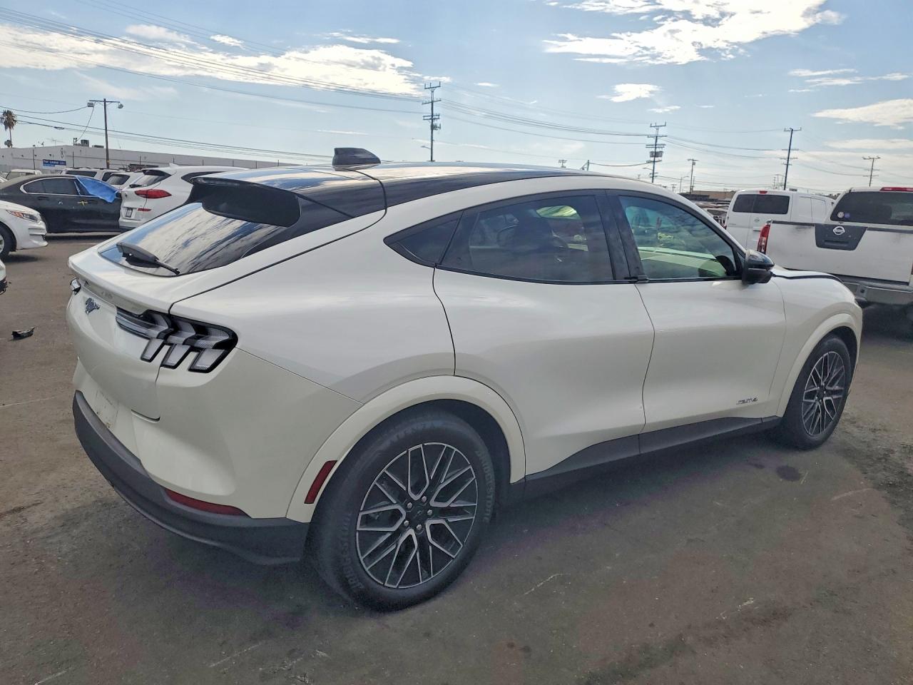 2025 Ford Mustang Mach-e Premium White vin: 3FMTK3S59SMA04898