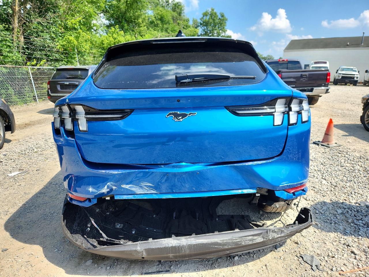 2025 Ford Mustang Mach-e Premium Blue vin: 3FMTK3SU6SMA52706
