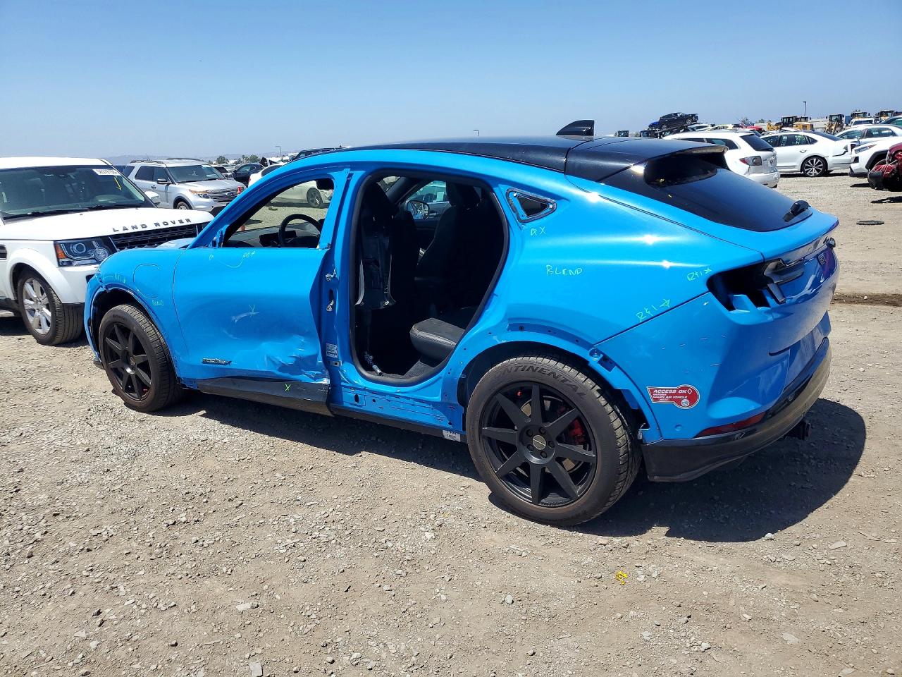 2023 Ford Mustang Mach-e Gt Синий vin: 3FMTK4SE9PMA75936